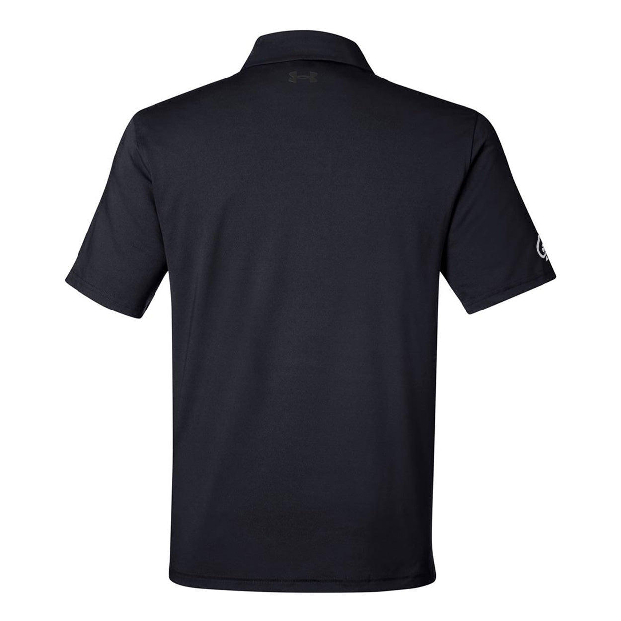 High Limit Club, Silver Stack Logo, 3D Effect, Under Armour, Men's Recycled Polo Shirt - Black