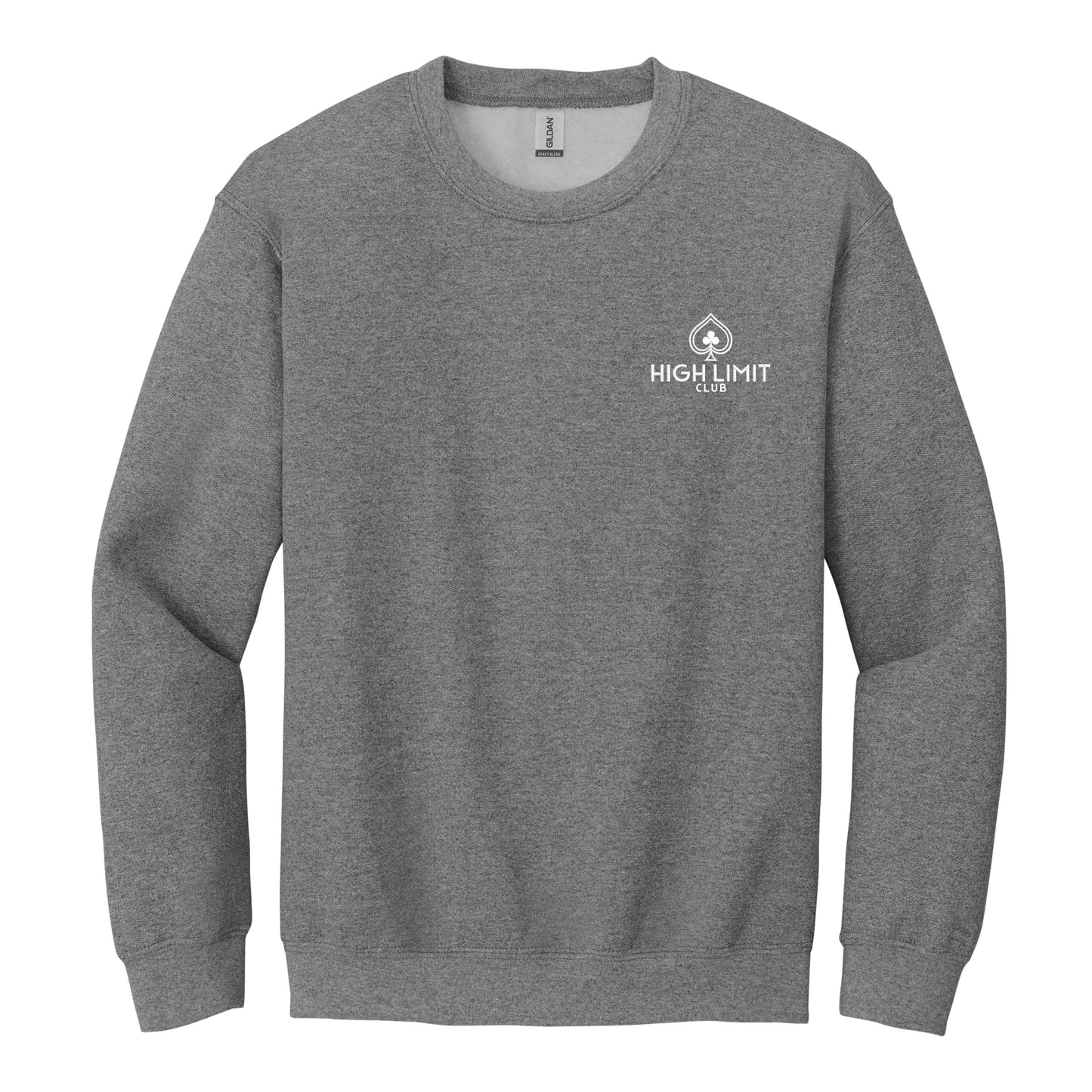 High Limit Club, Heavy Blend Crewneck Sweatshirt - Grey