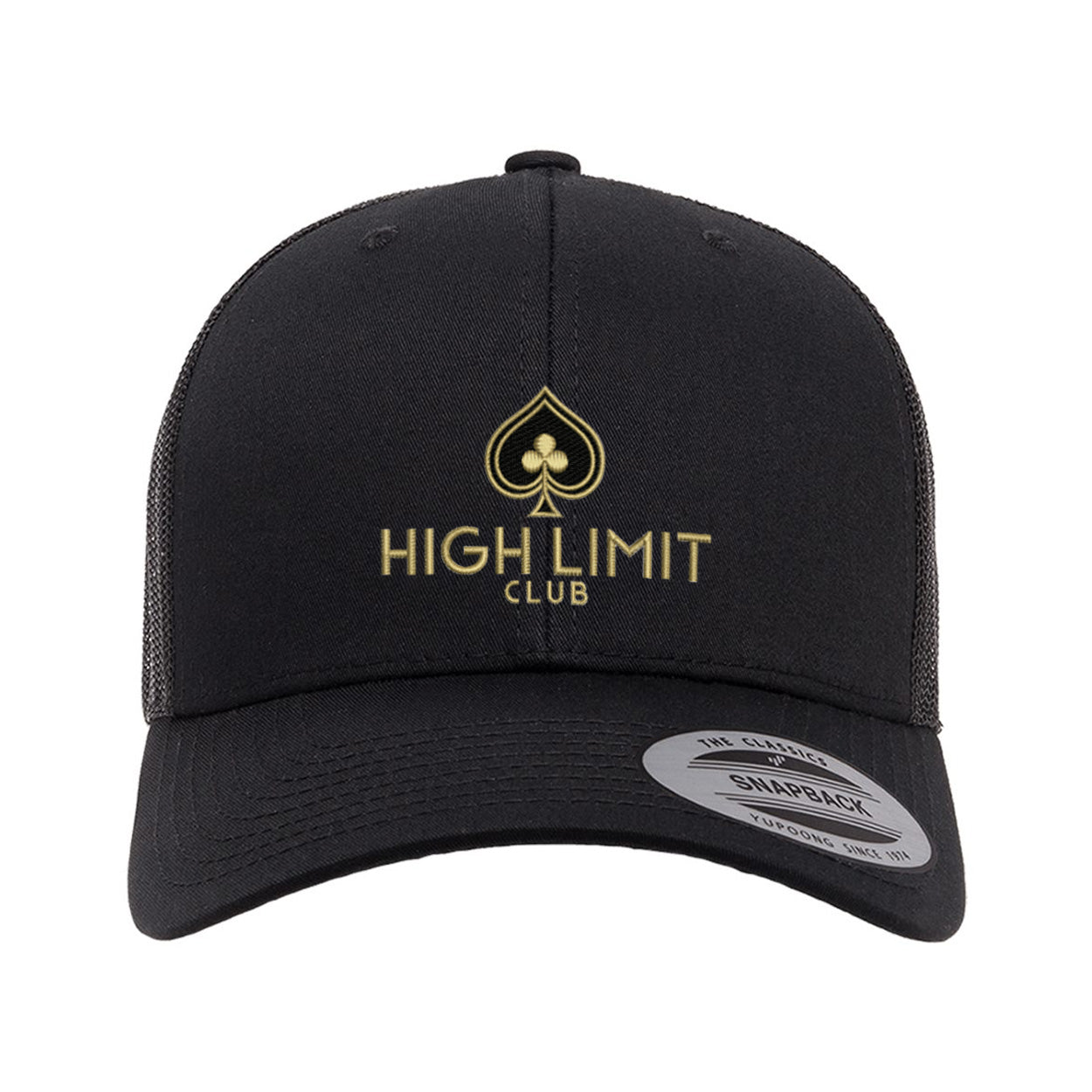 High Limit Club, Retro Trucker Cap - Black