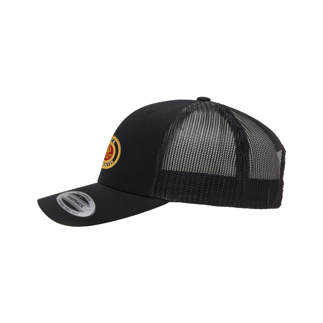 Luck Has Arrived, Retro Trucker Cap - Black