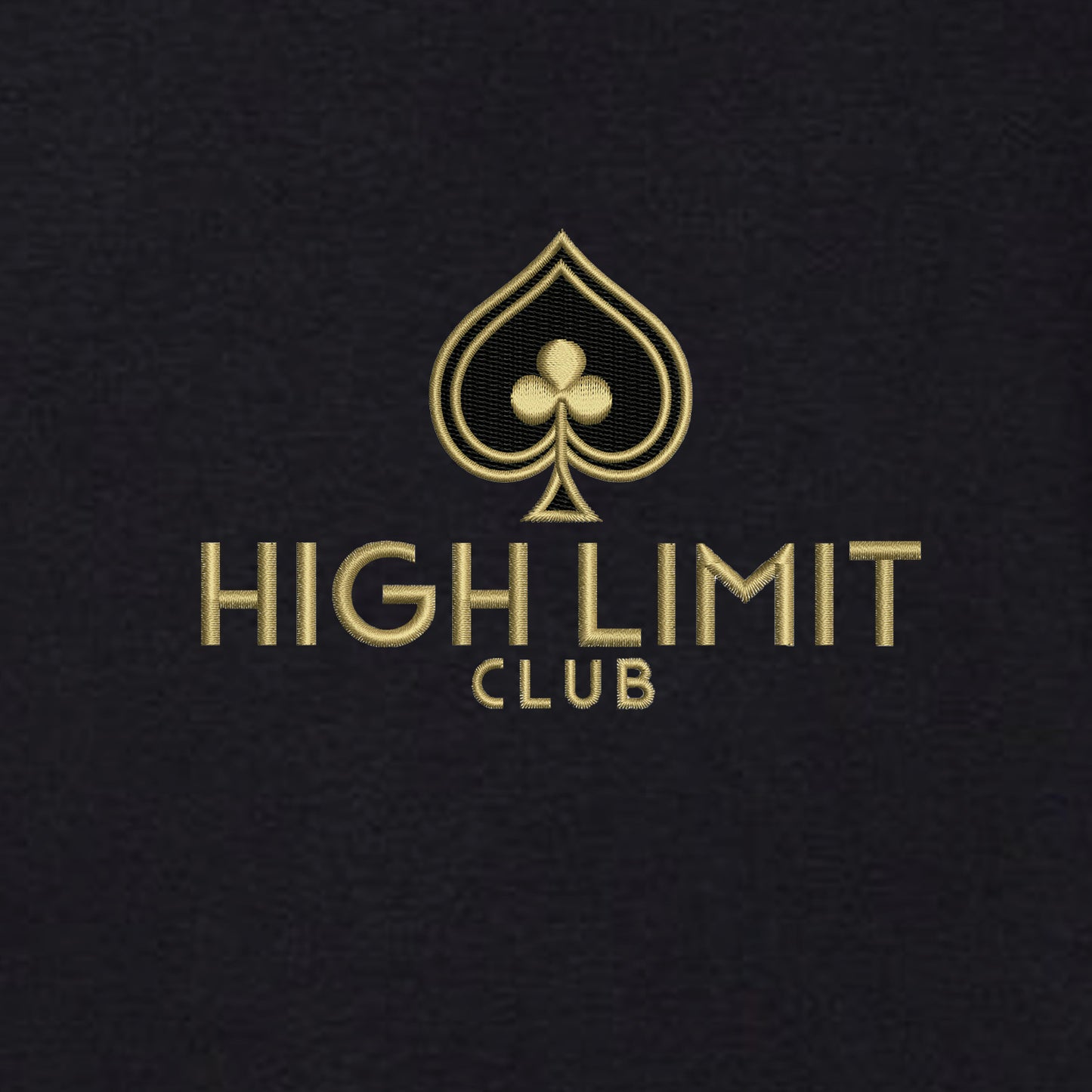 High Limit Club, Embroidered Full Chest, Sweatshirt, Adidas Crew Neck Pullover