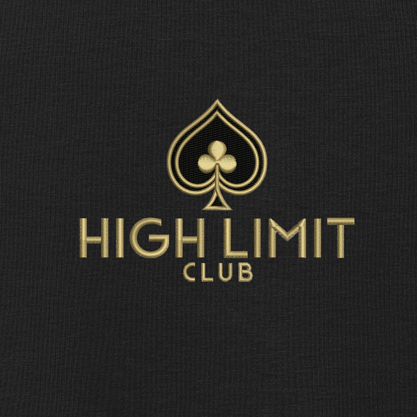 High Limit Club, Double-Knit 1/4-Zip Sweater- Black