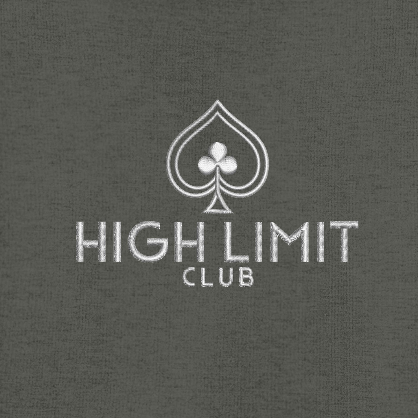 High Limit Club, Double-Knit Full-Zip Hoodie_Grey