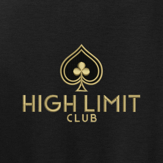 High Limit Club, Women’s Double-Knit Full-Zip - Black