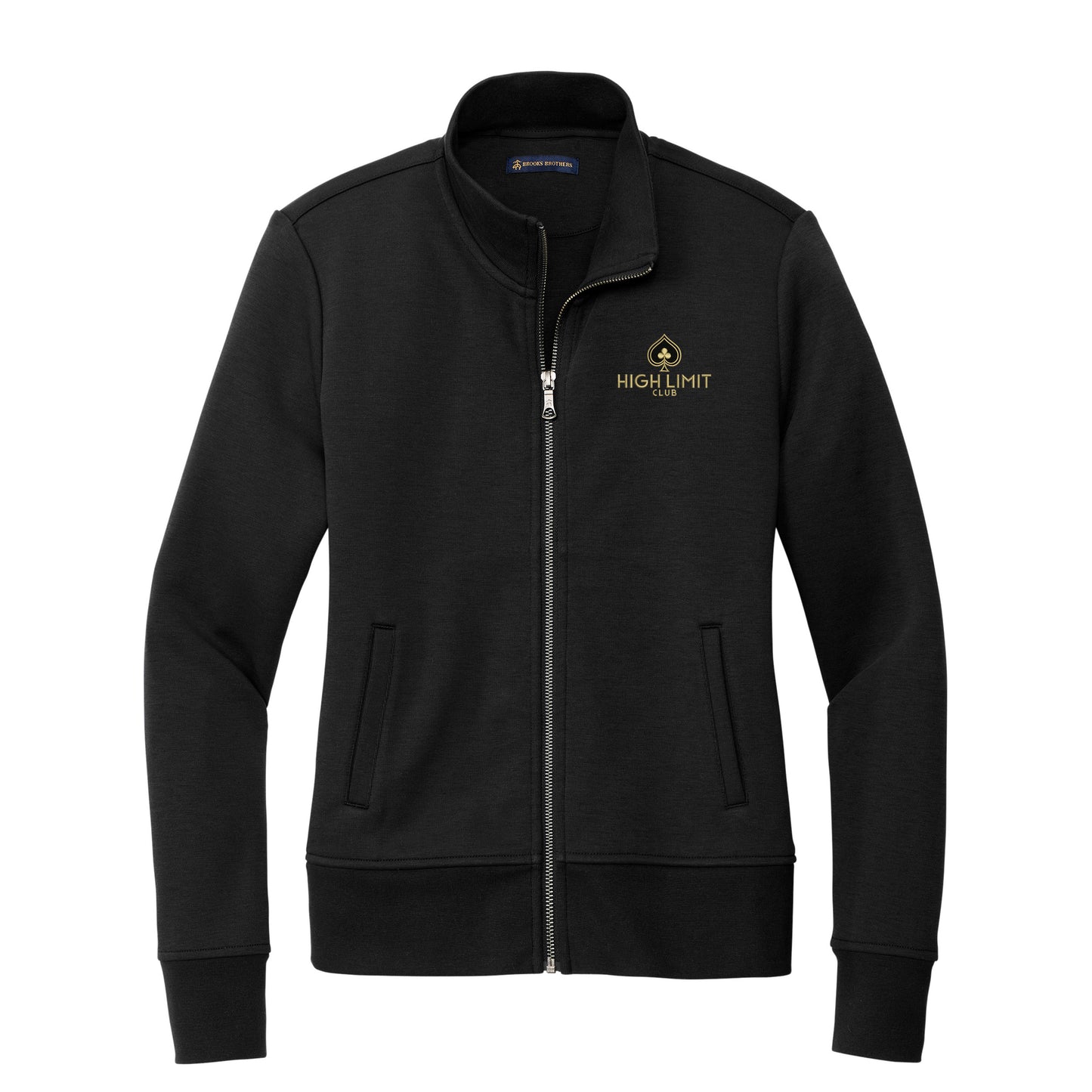 High Limit Club, Women’s Double-Knit Full-Zip - Black