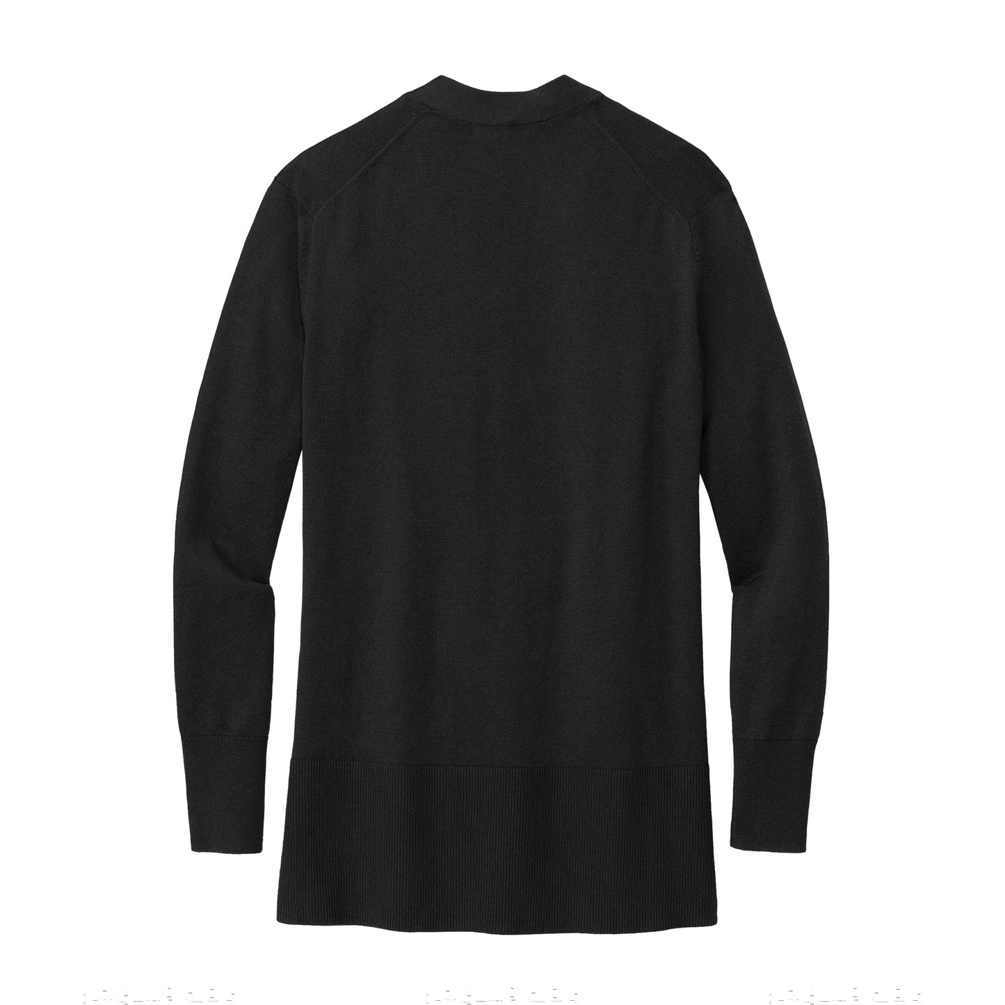 High Limit Club, Women’s Cotton Stretch Long Cardigan Sweater - Black