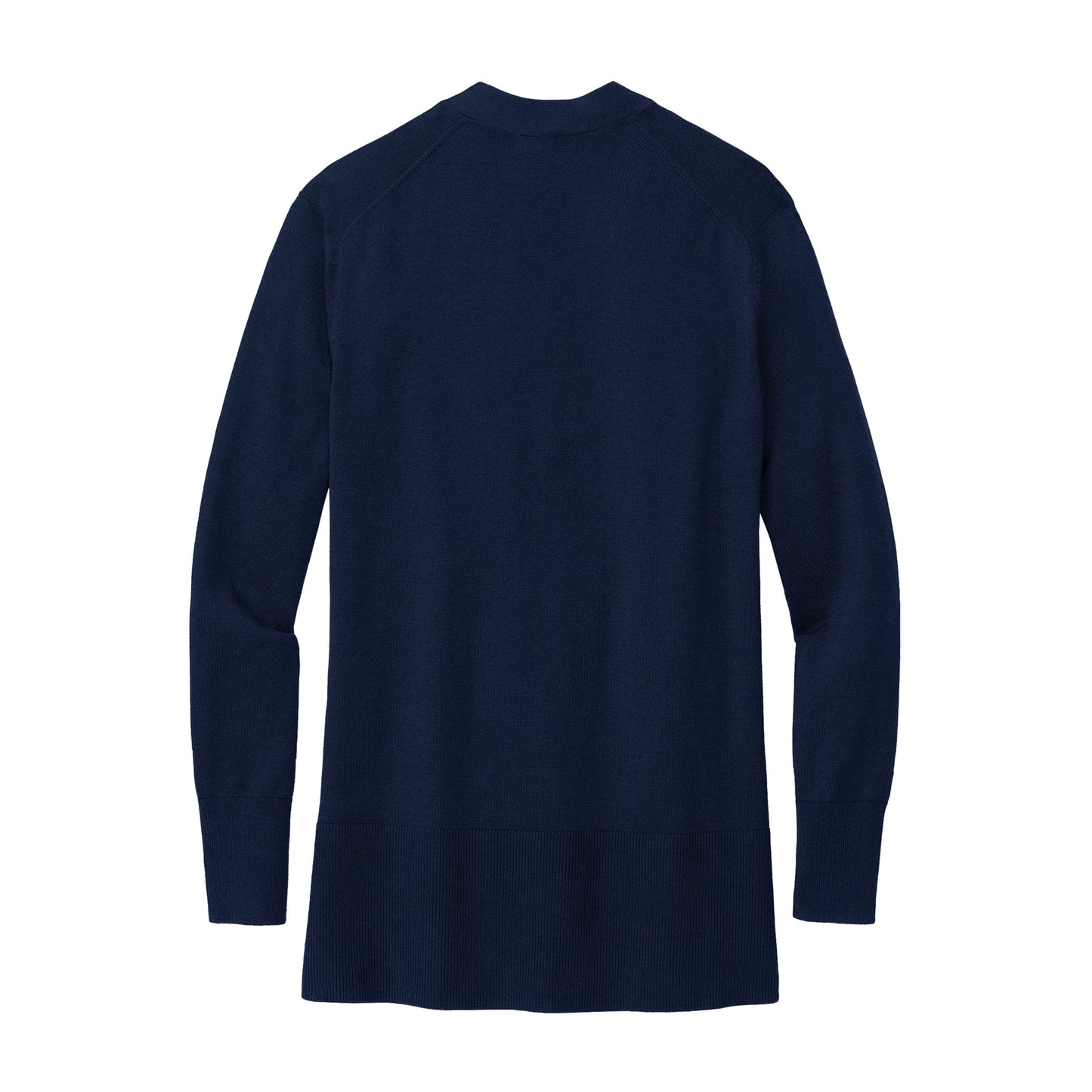 High Limit Club, Women’s Cotton Stretch Long Cardigan Sweater - Navy