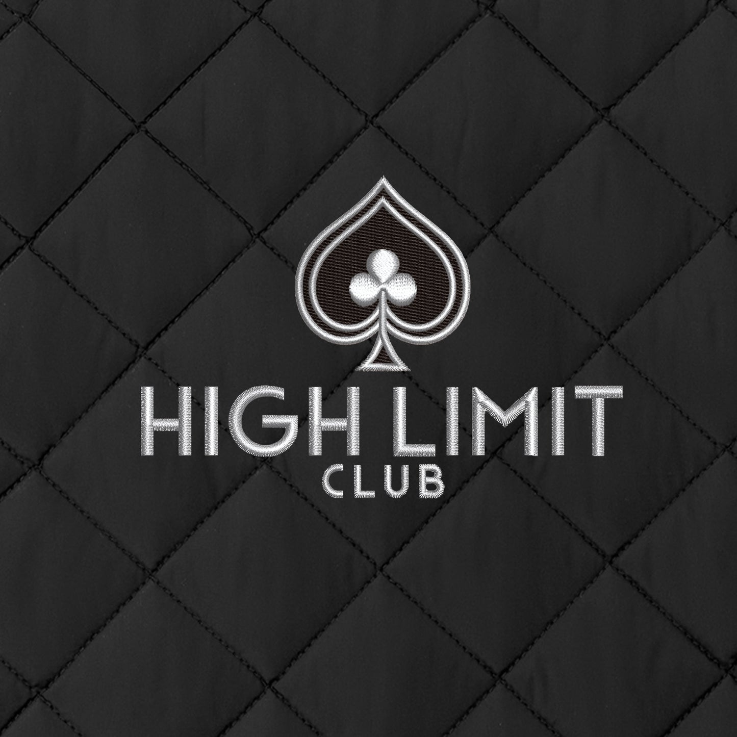 High Limit Club, Quilted Jacket - Black