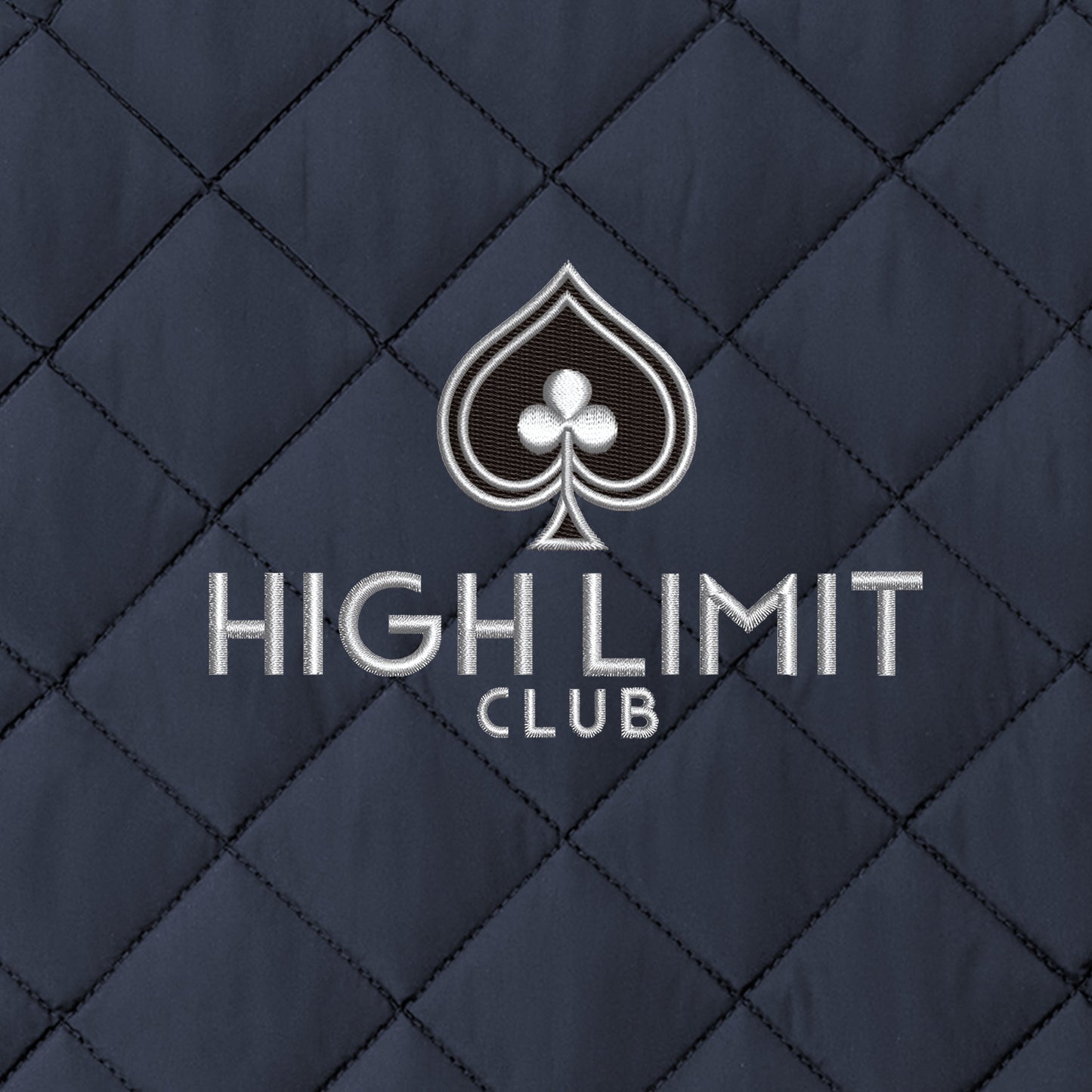 High Limit Club, Quilted Jacket - Navy