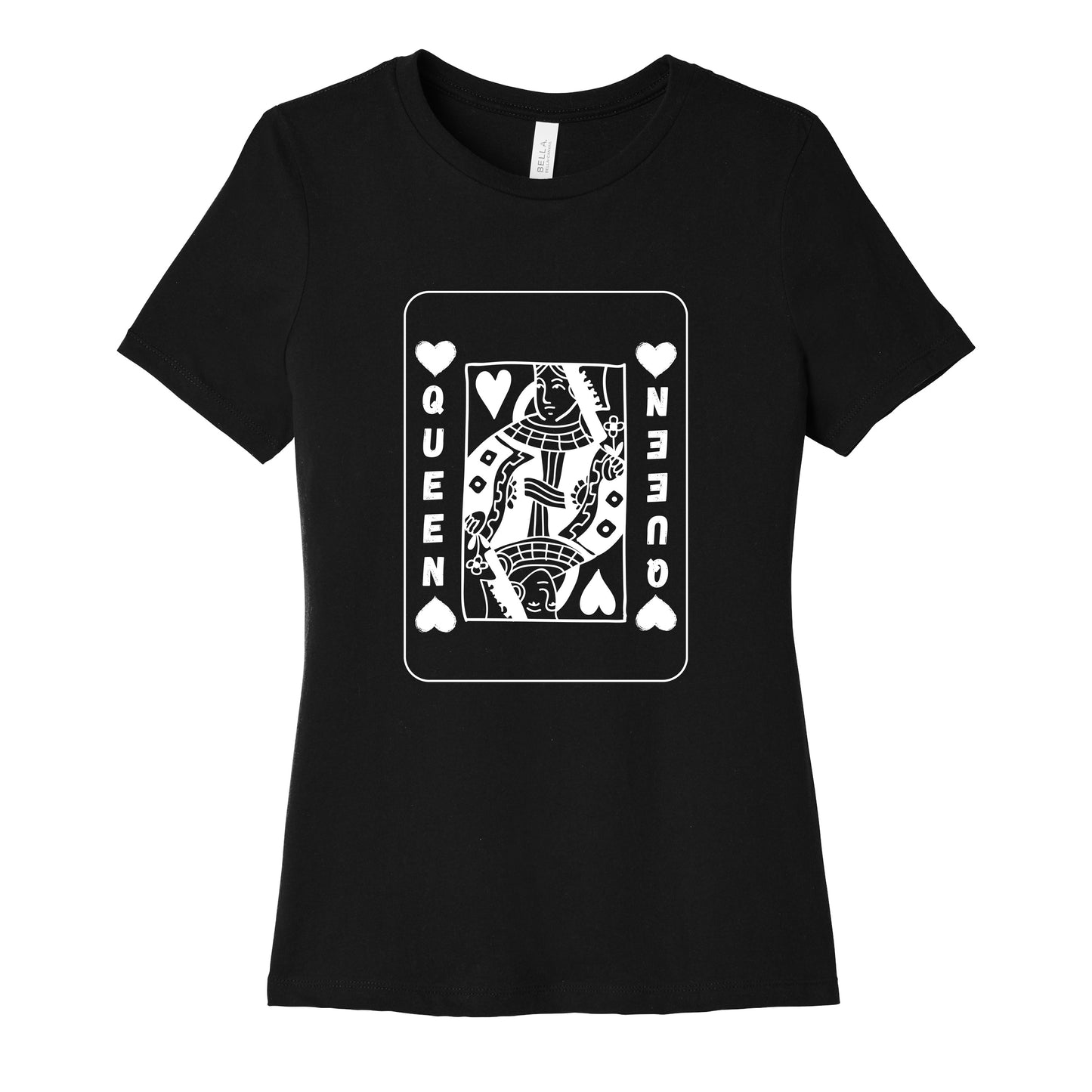 High Limit Club, Queen Card, Women’s Relaxed Jersey Short Sleeve T-Shirt - Black