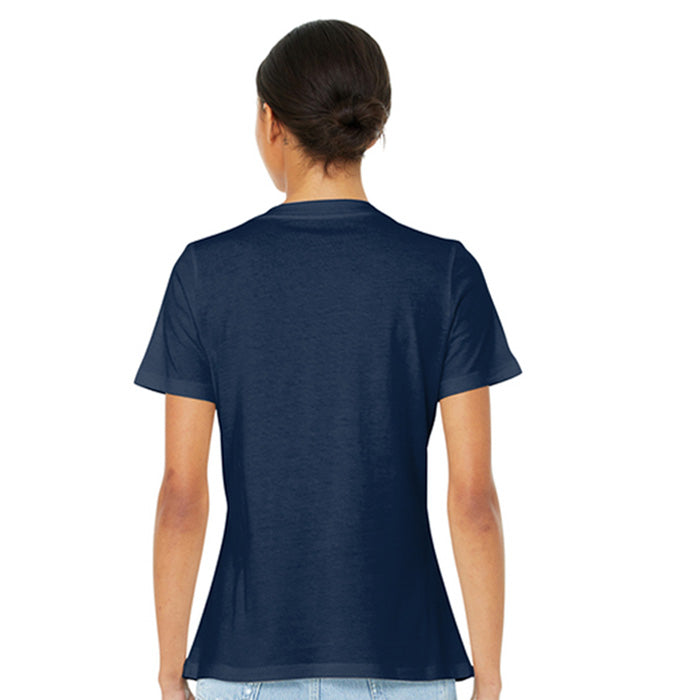 High Limit Club, BELLA+CANVAS® Women’s Relaxed Jersey Short Sleeve V-Neck Tee - Navy