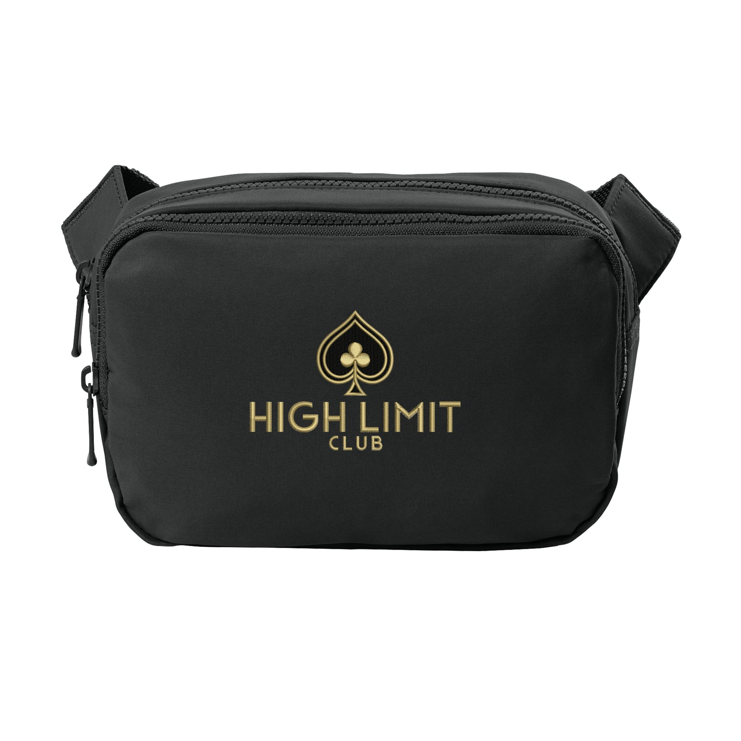 High Limit Club, Matte Dual-Compartment Crossbody - Black
