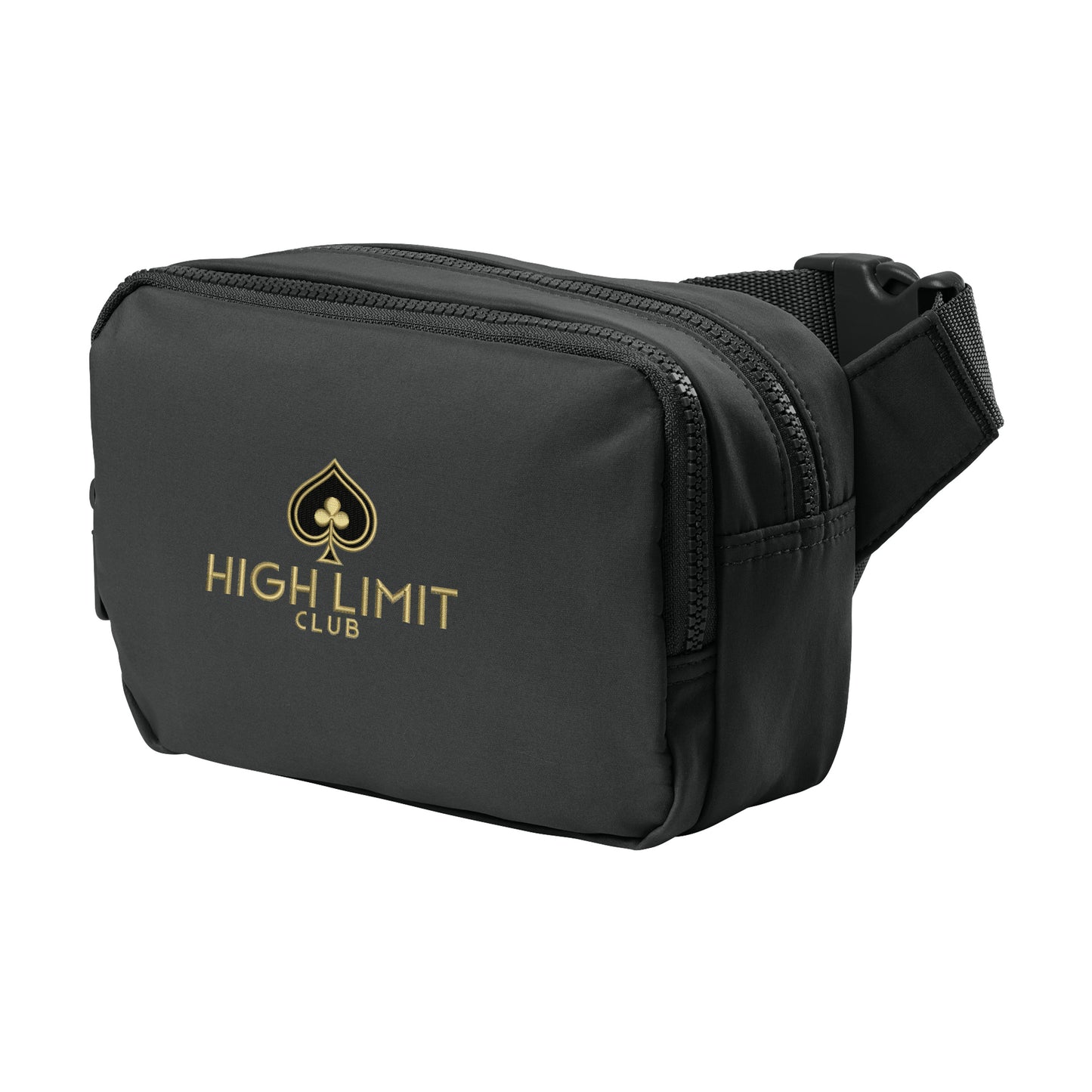 High Limit Club, Matte Dual-Compartment Crossbody - Black