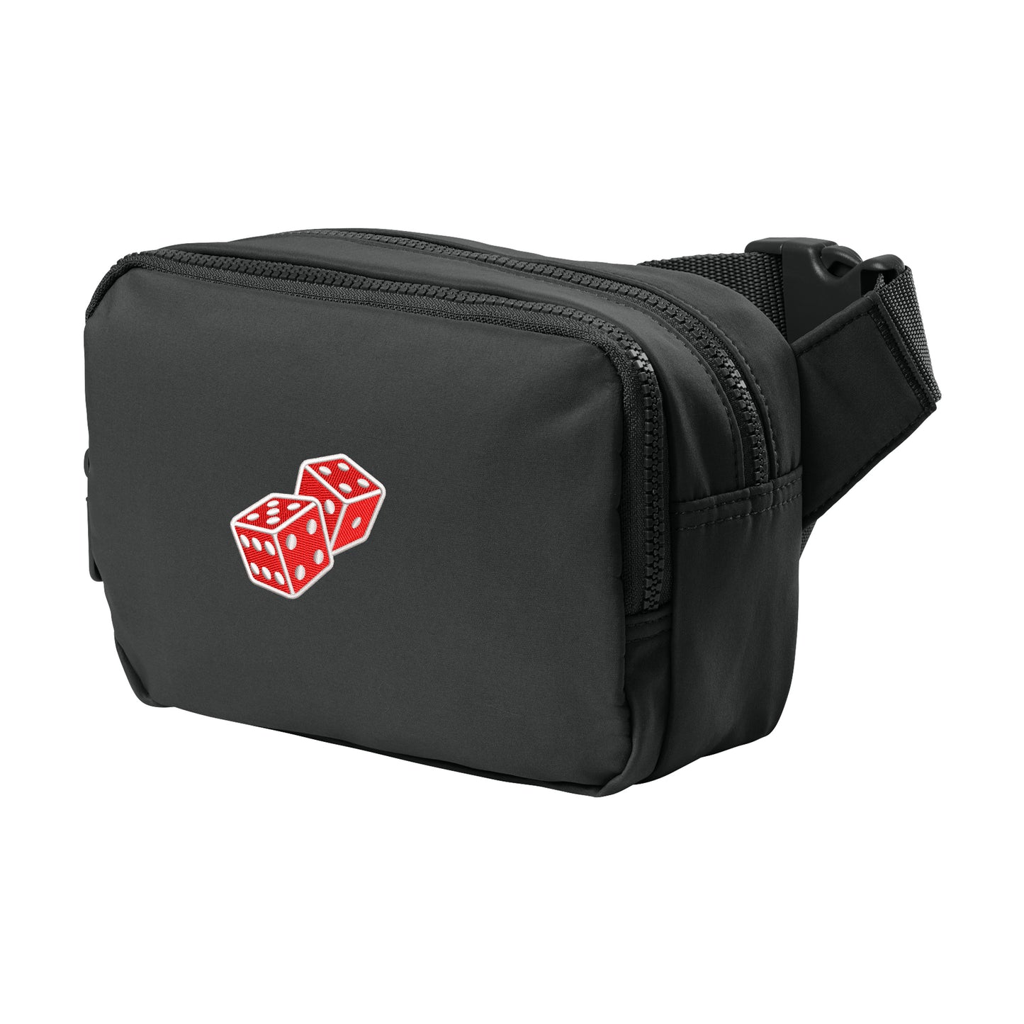 High Limit Club, Dice, Matte Dual-Compartment Crossbody - Black