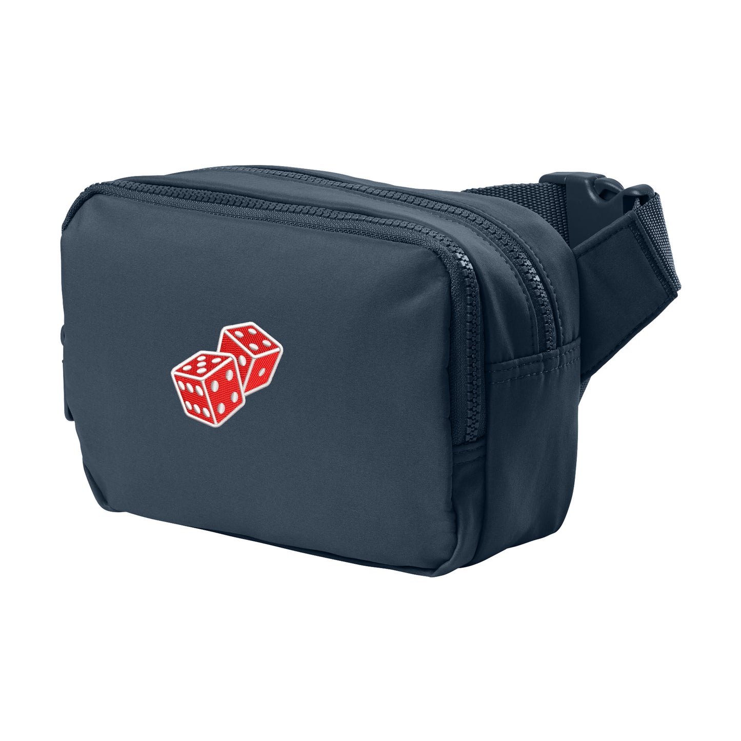 High Limit Club, Dice, Matte Dual-Compartment Crossbody - Navy
