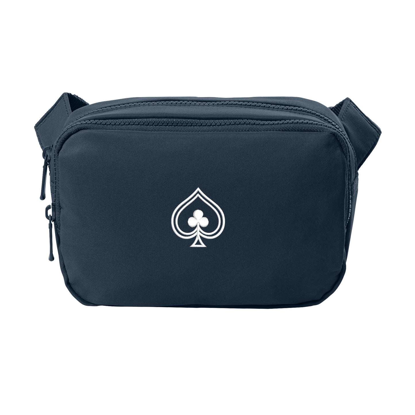 High Limit Club, Spade, Matte Dual-Compartment Crossbody - Navy