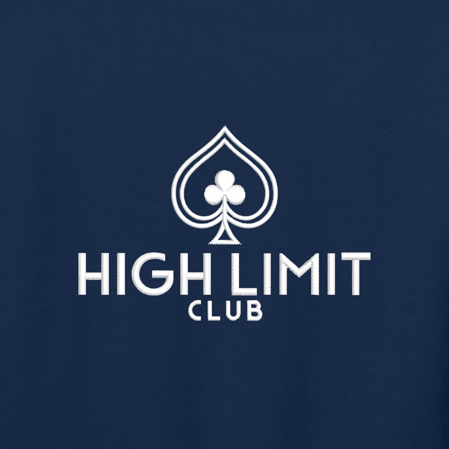 High Limit Club, Heavyweight Tee - Navy