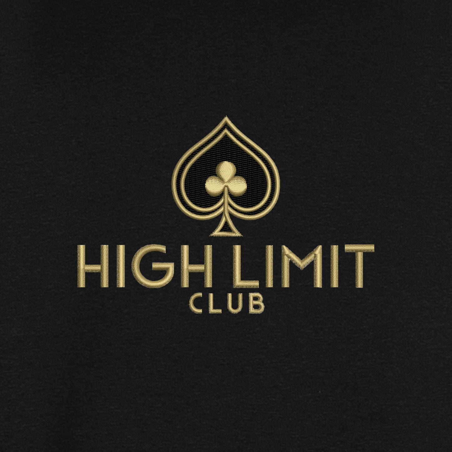 High Limit Club, Heavyweight Fleece Hoodie - Black