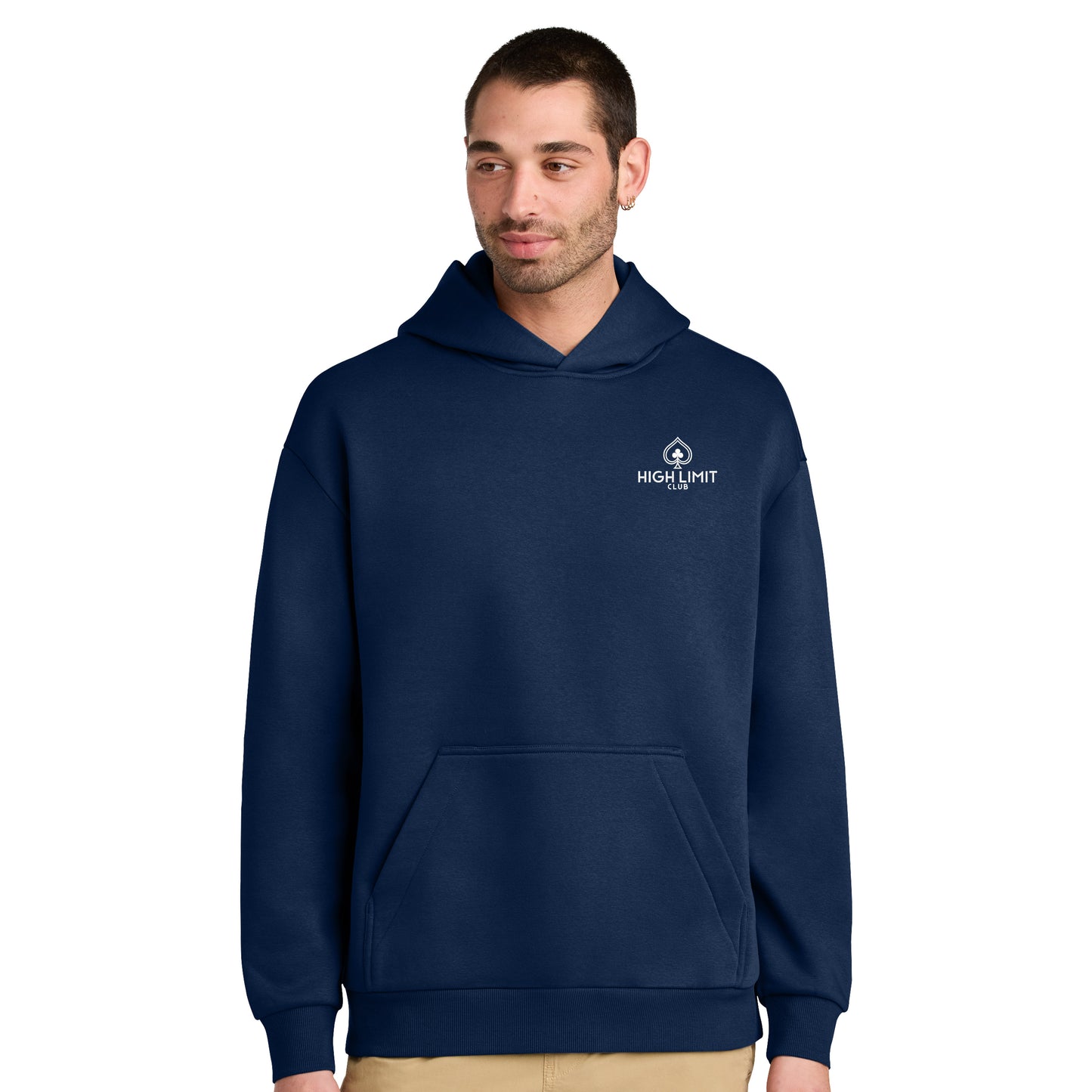 High Limit Club, Heavyweight Fleece Hoodie - Navy