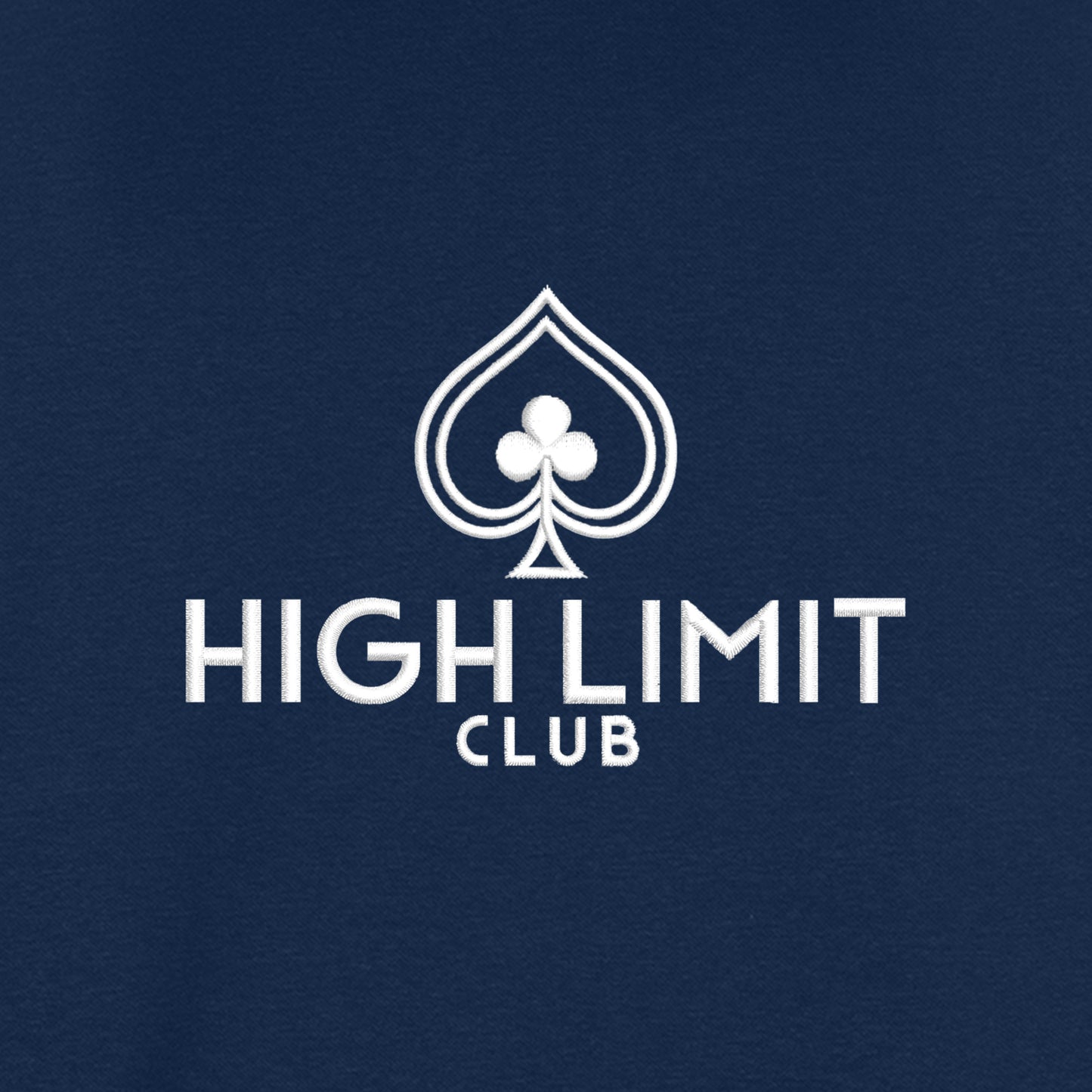 High Limit Club, Heavyweight Fleece Hoodie - Navy
