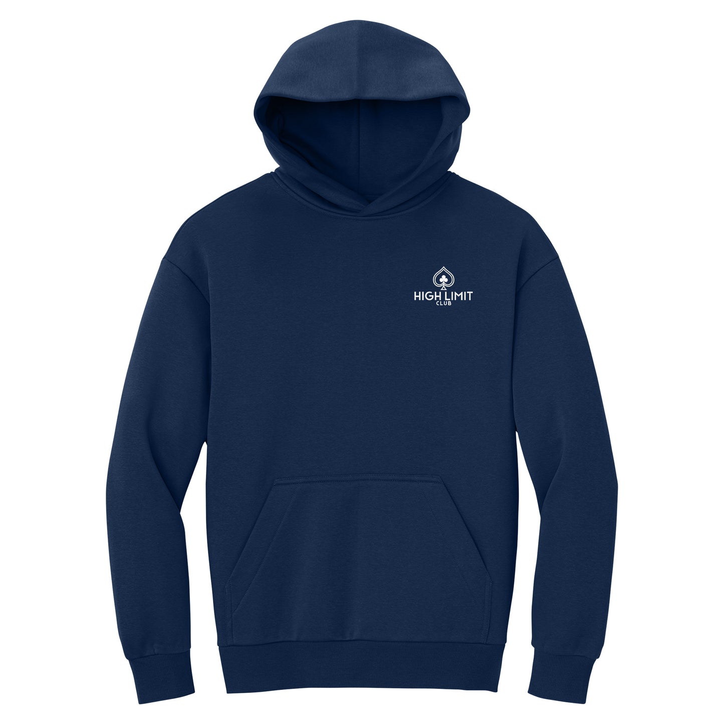 High Limit Club, Heavyweight Fleece Hoodie - Navy