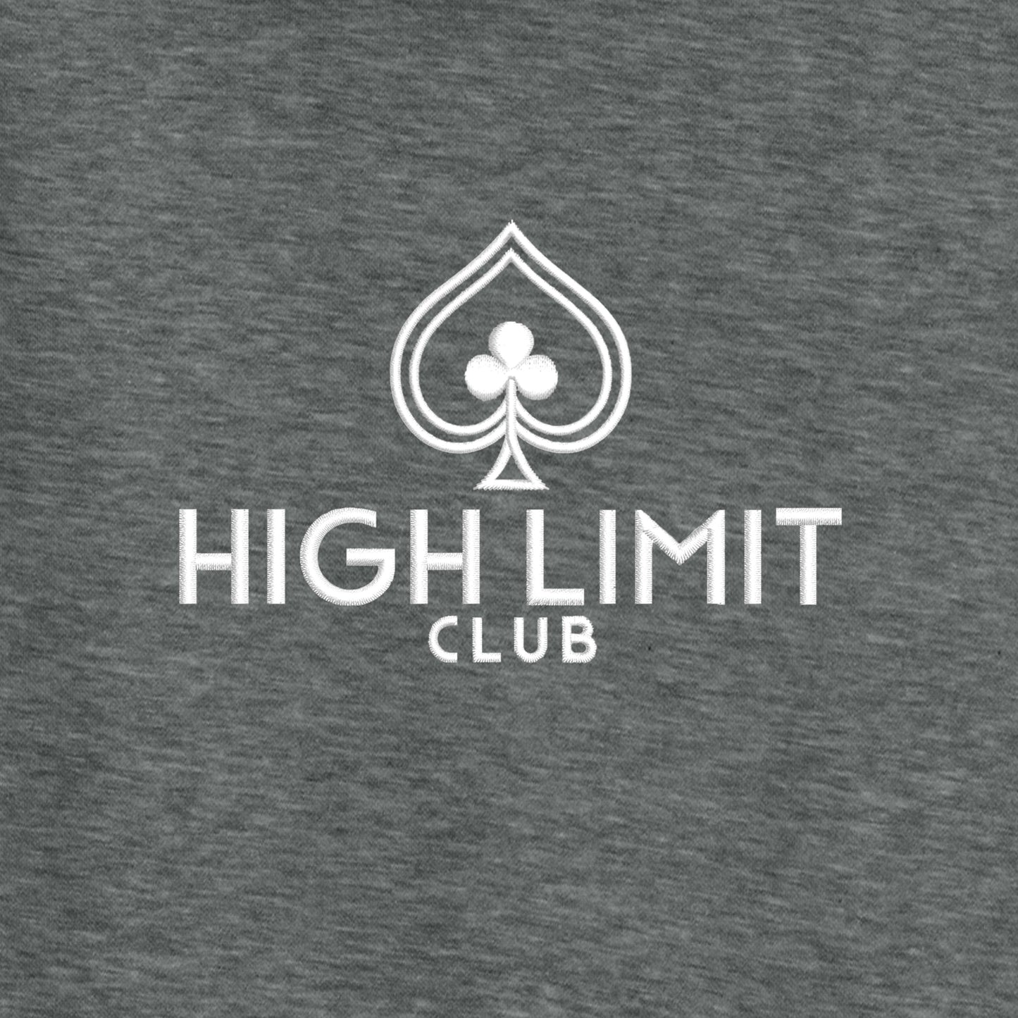 High Limit Club, Heavyweight Fleece Hoodie - Grey