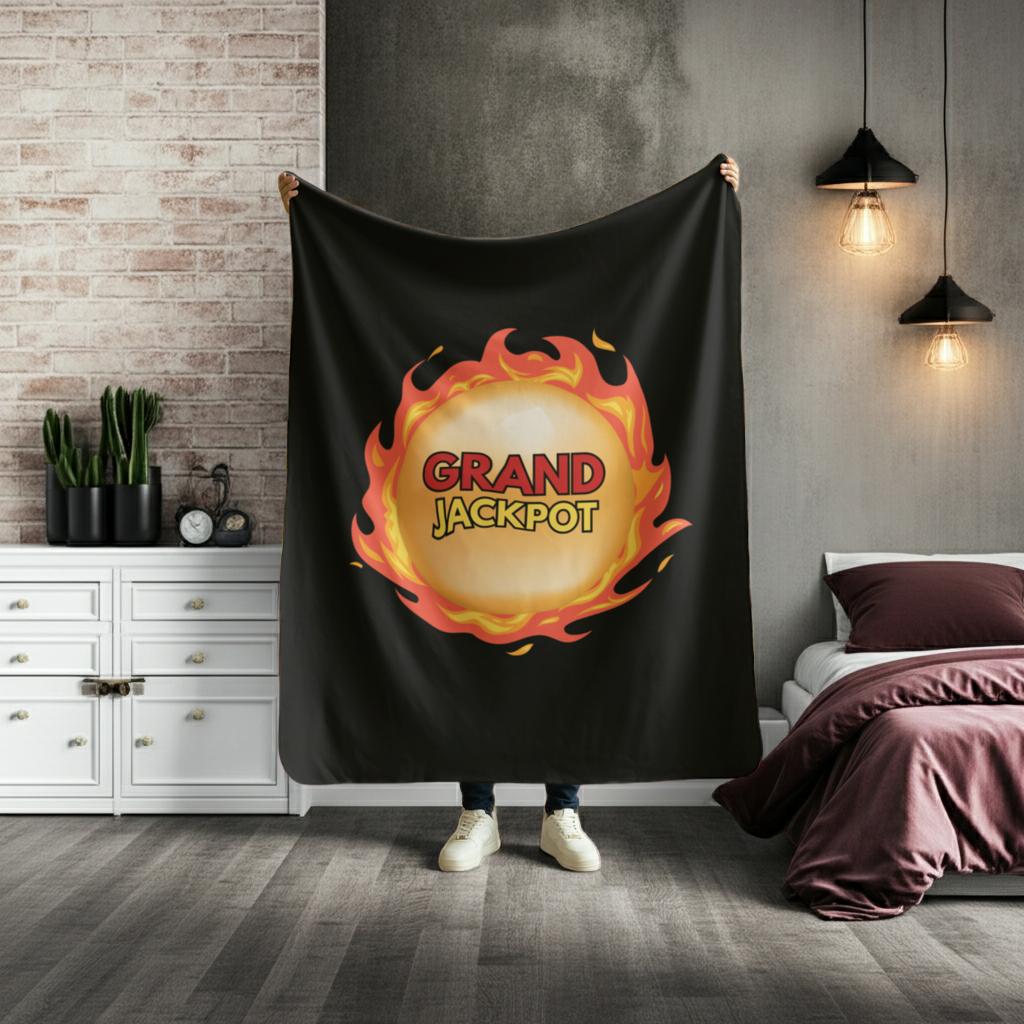 "GRAND" Jackpot Velveteen Plush Blanket