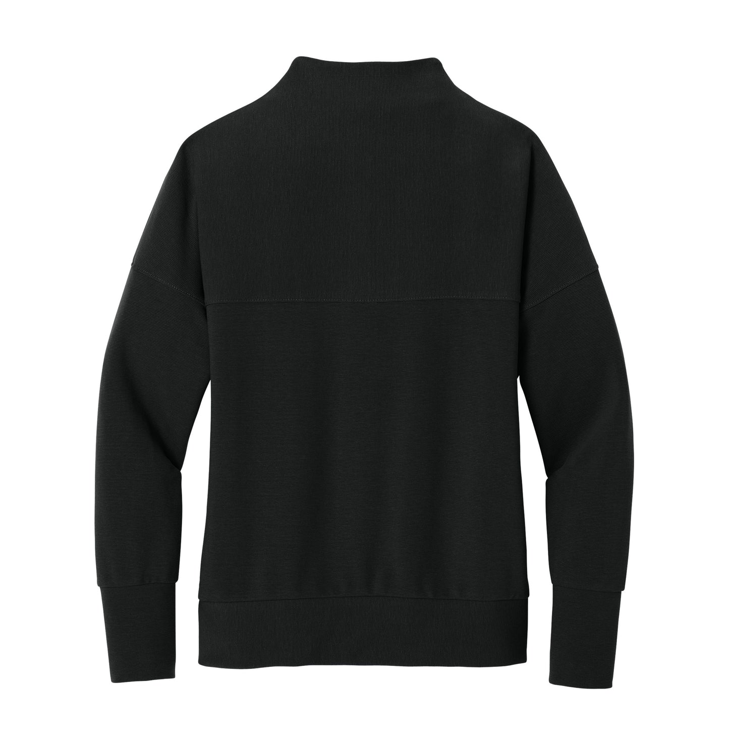 High Limit Club, Women’s Linear Texture 1/4-Zip - Black