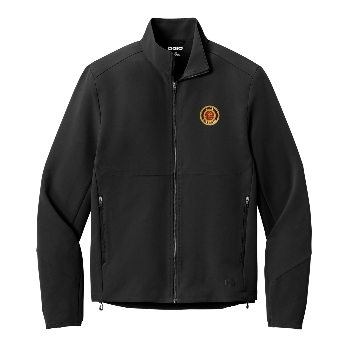 High Limit Club, Luck Has Arrived, Soft Shell Jacket - Black