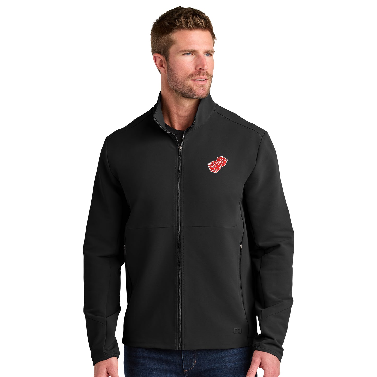 High Limit Club, Dice, Soft Shell Jacket - Black