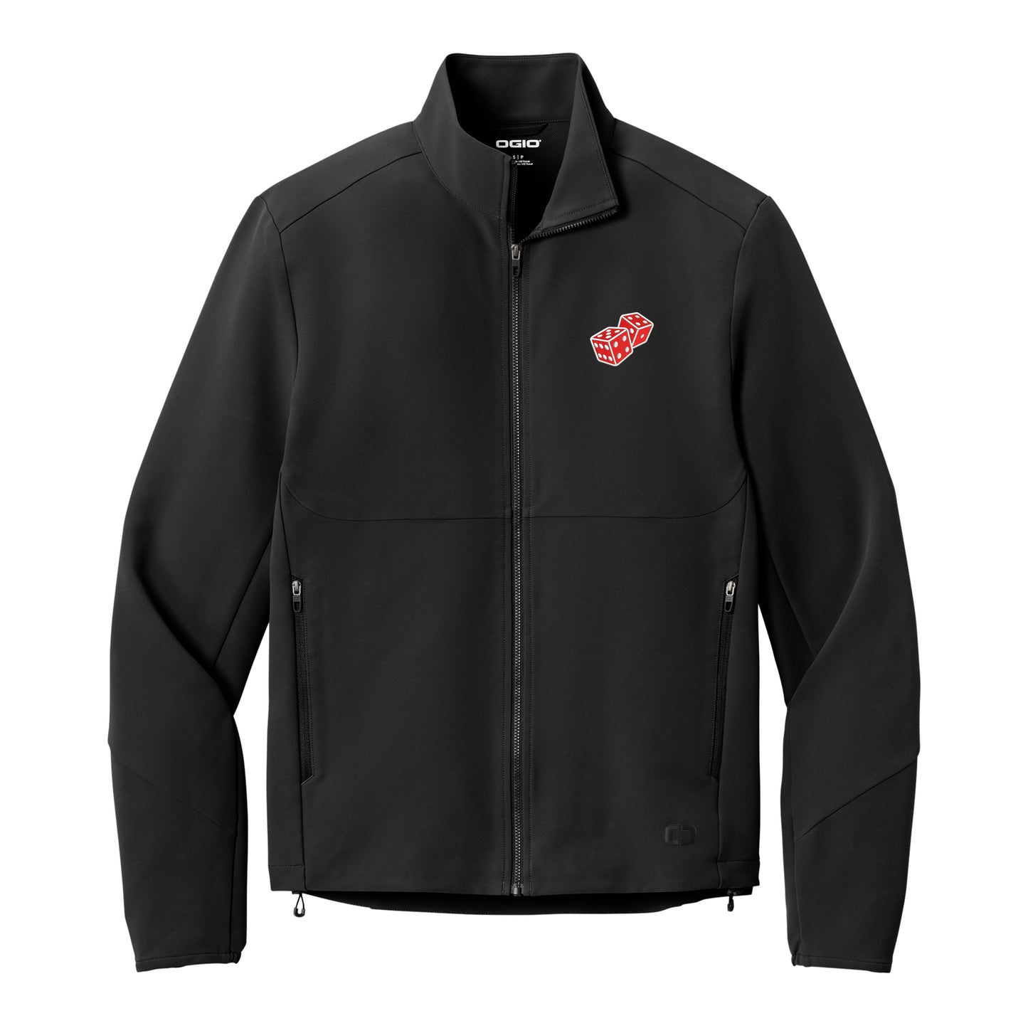 High Limit Club, Dice, Soft Shell Jacket - Black