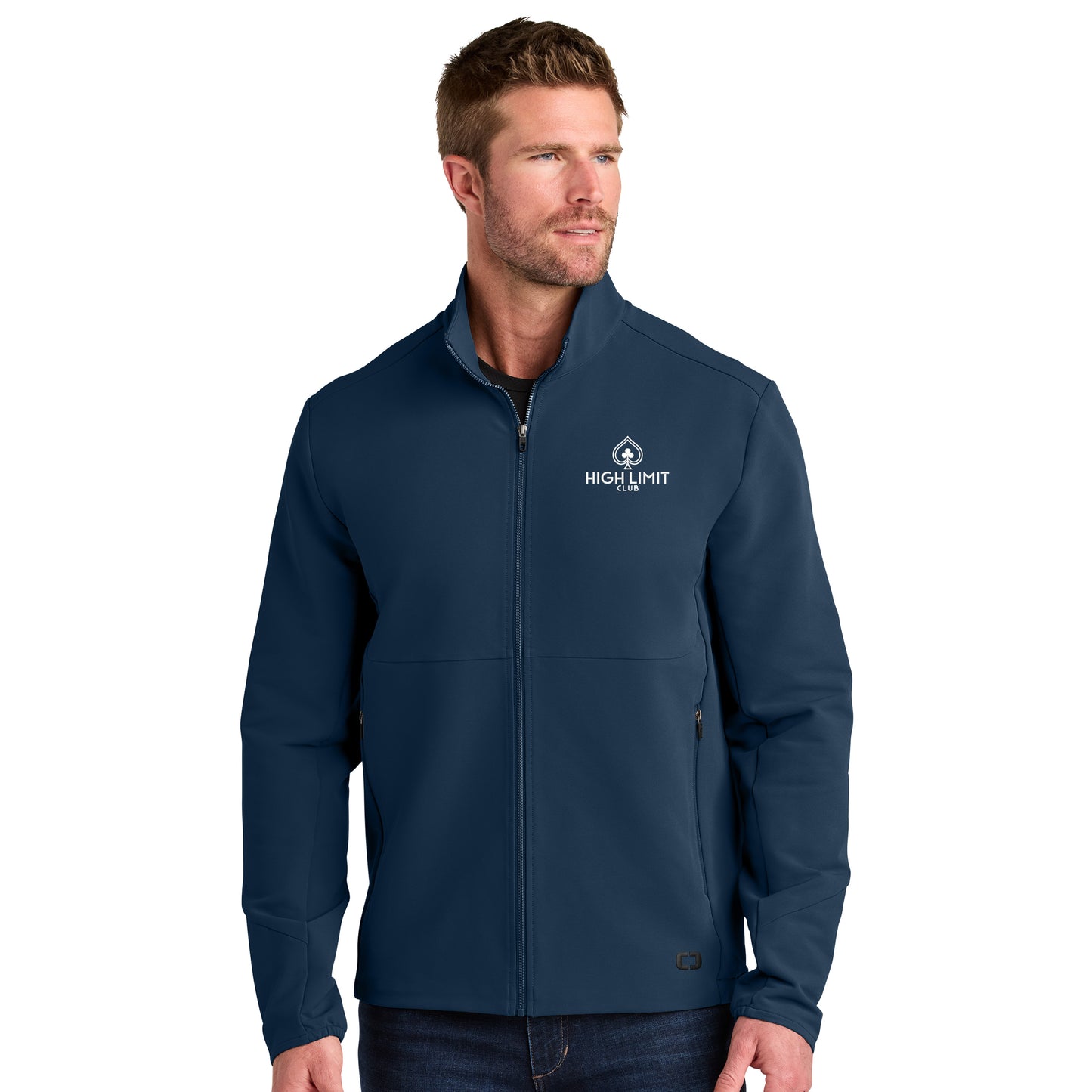 High Limit Club, Kinetic Soft Shell Jacket - Navy