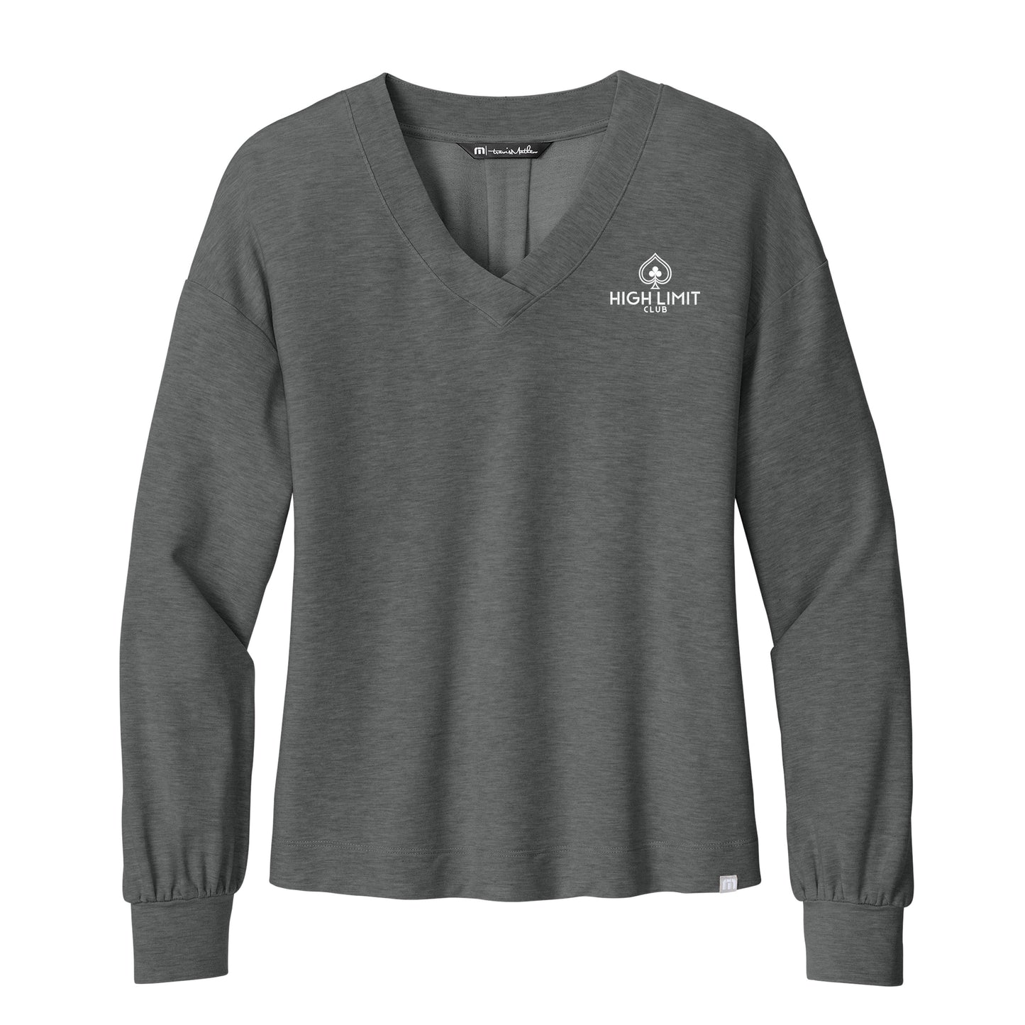 High Limit Club, Women’s Long Weekend V-Neck - Grey