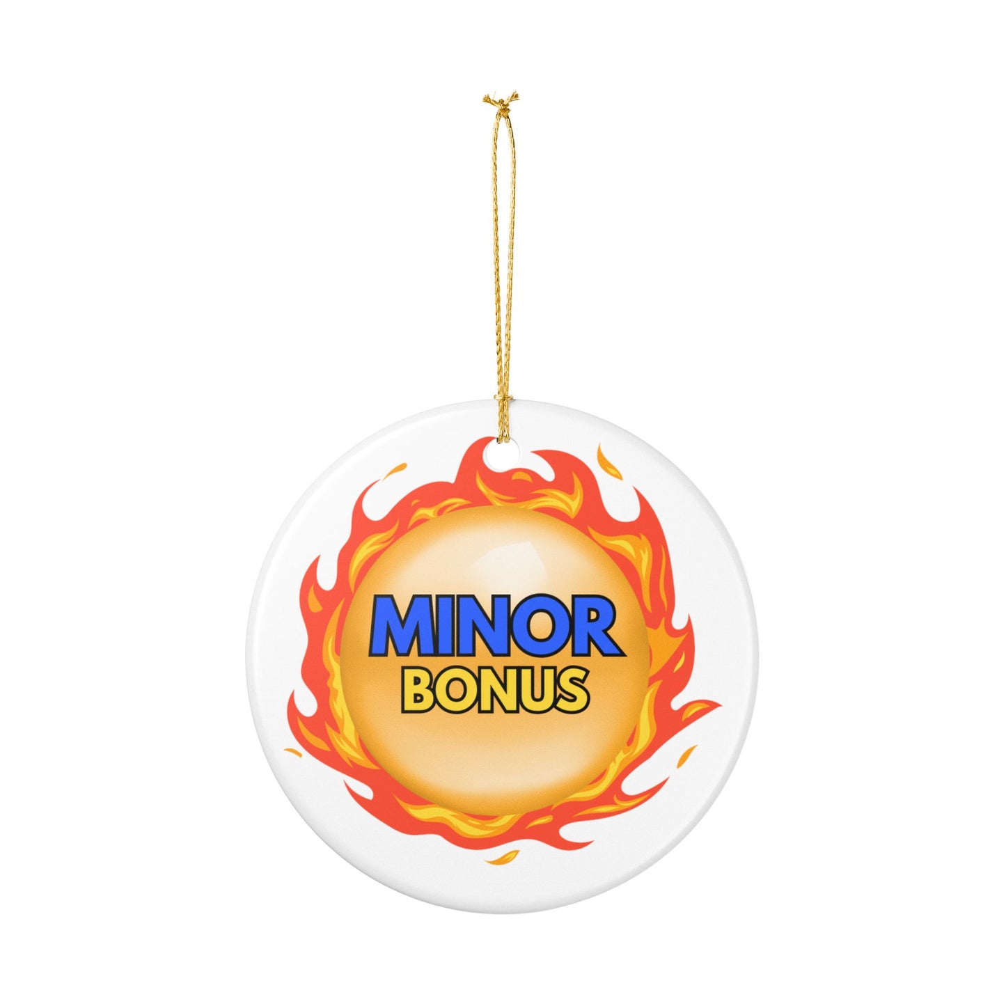 "MINOR" Bonus, Dragon Fireball Ceramic Ornament