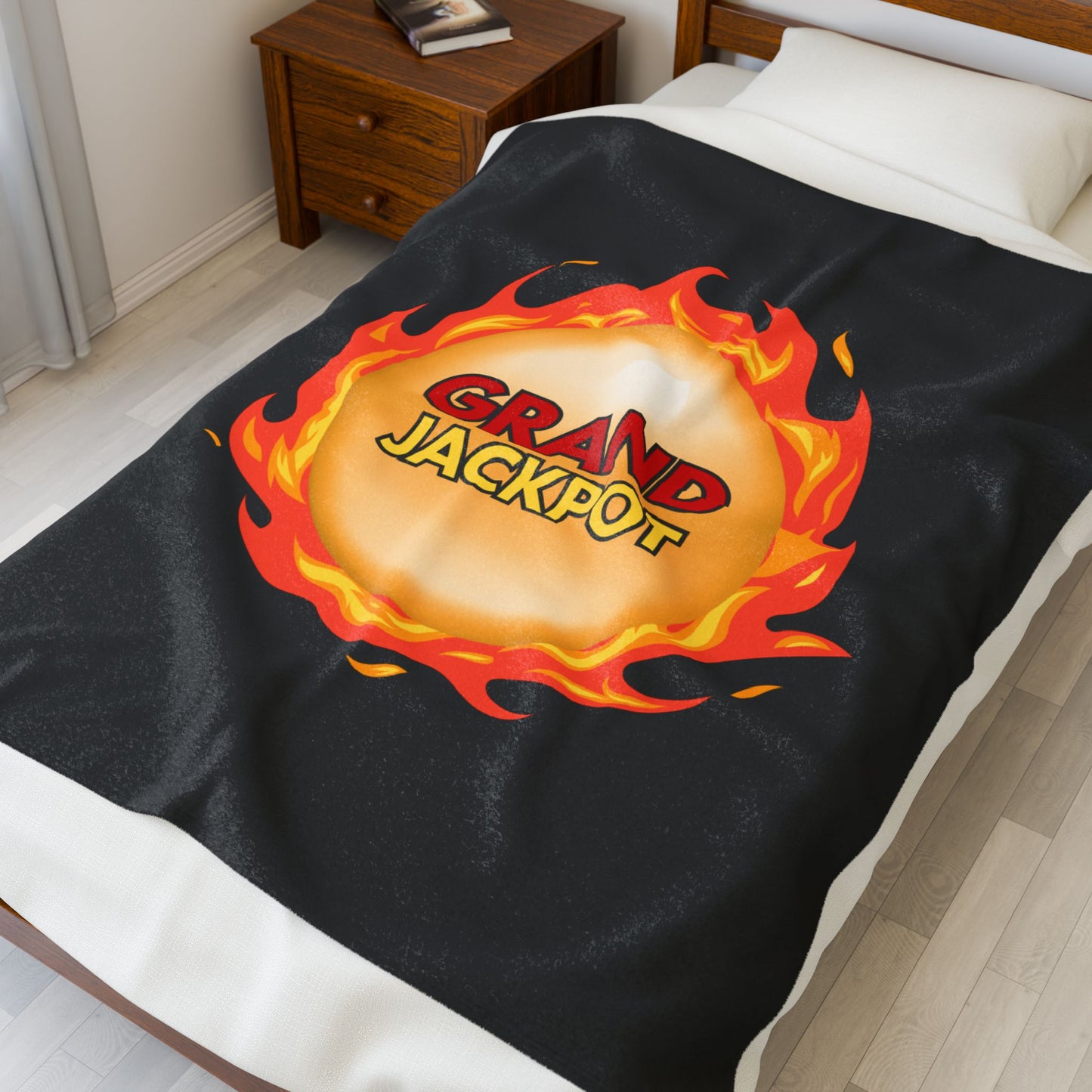"GRAND" Jackpot Velveteen Plush Blanket