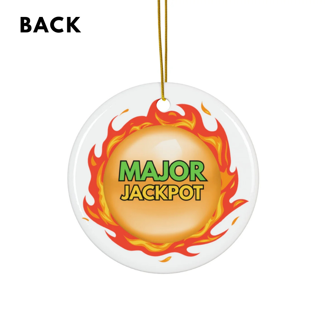 Customizable, My First "MAJOR" Ceramic Ornament - Casino Game Keepsake