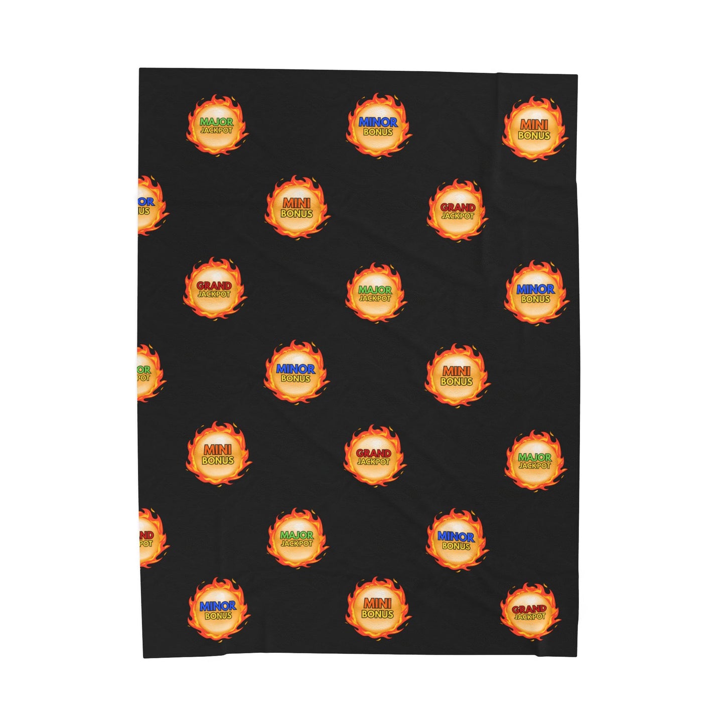 "Grand, Major, Minor, Mini", Dragon Fireball - Velveteen Plush Blanket