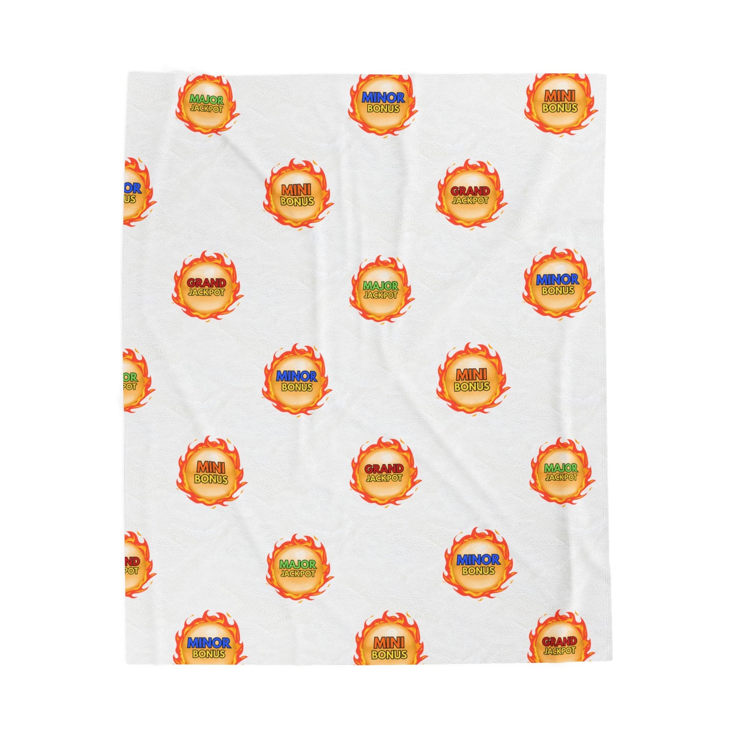 "Grand, Major, Minor, Mini", Dragon Fireball - Velveteen Plush Blanket