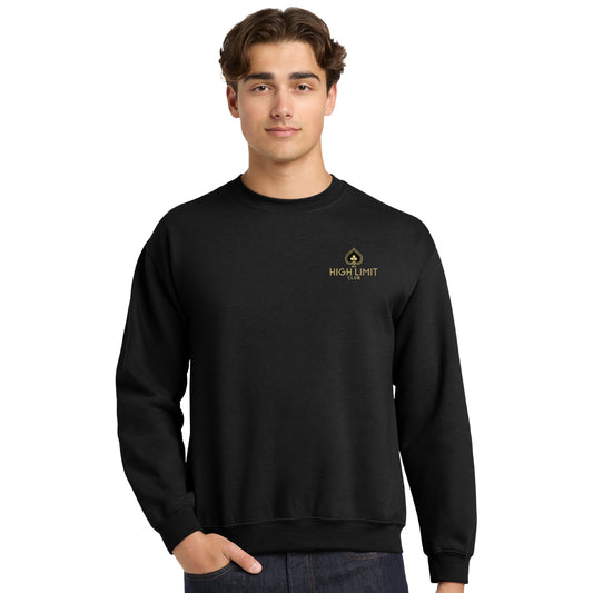 High Limit Club, Heavy Blend Crewneck Sweatshirt - Black