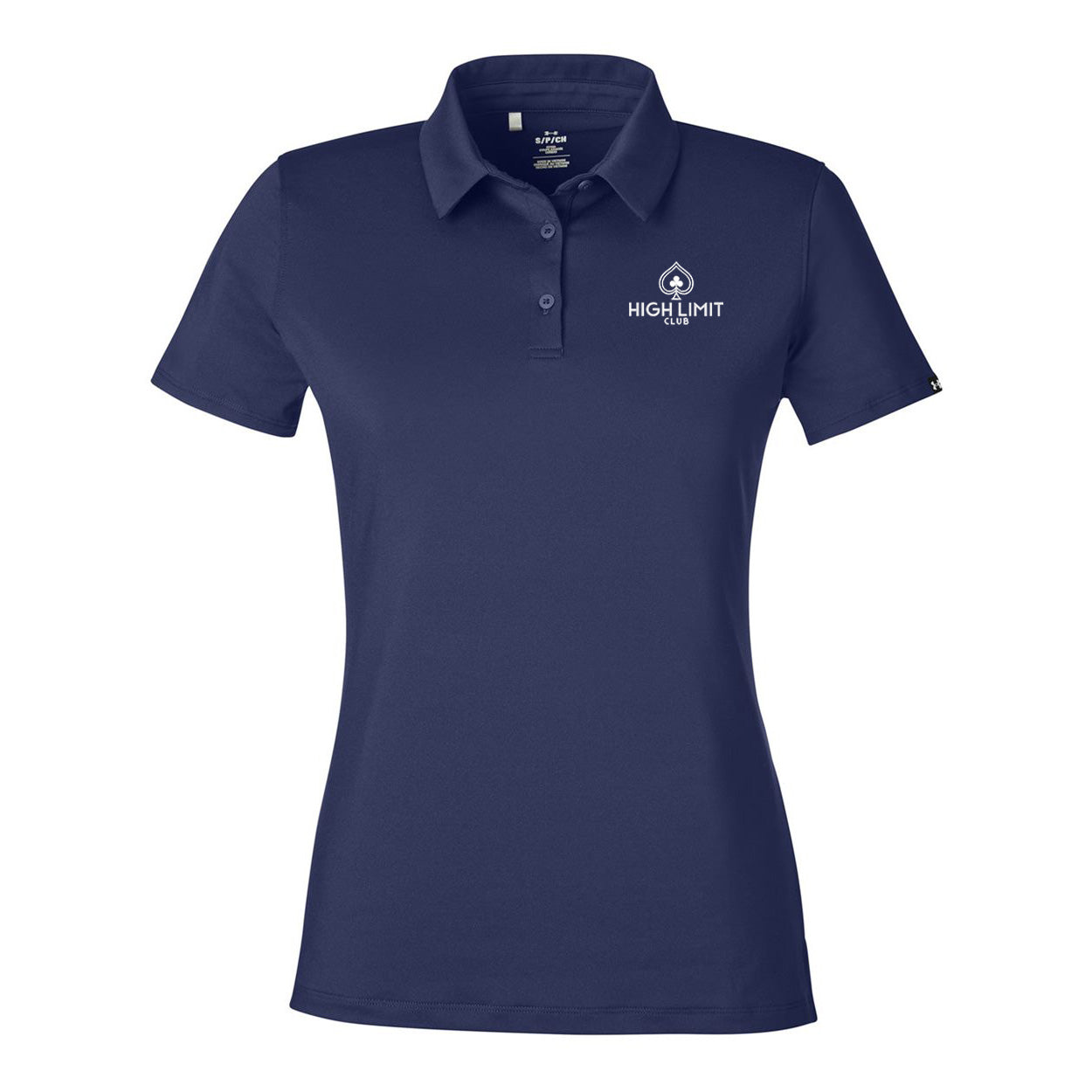 High Limit Club, Under Armour, Women's Recycled Polo - Navy