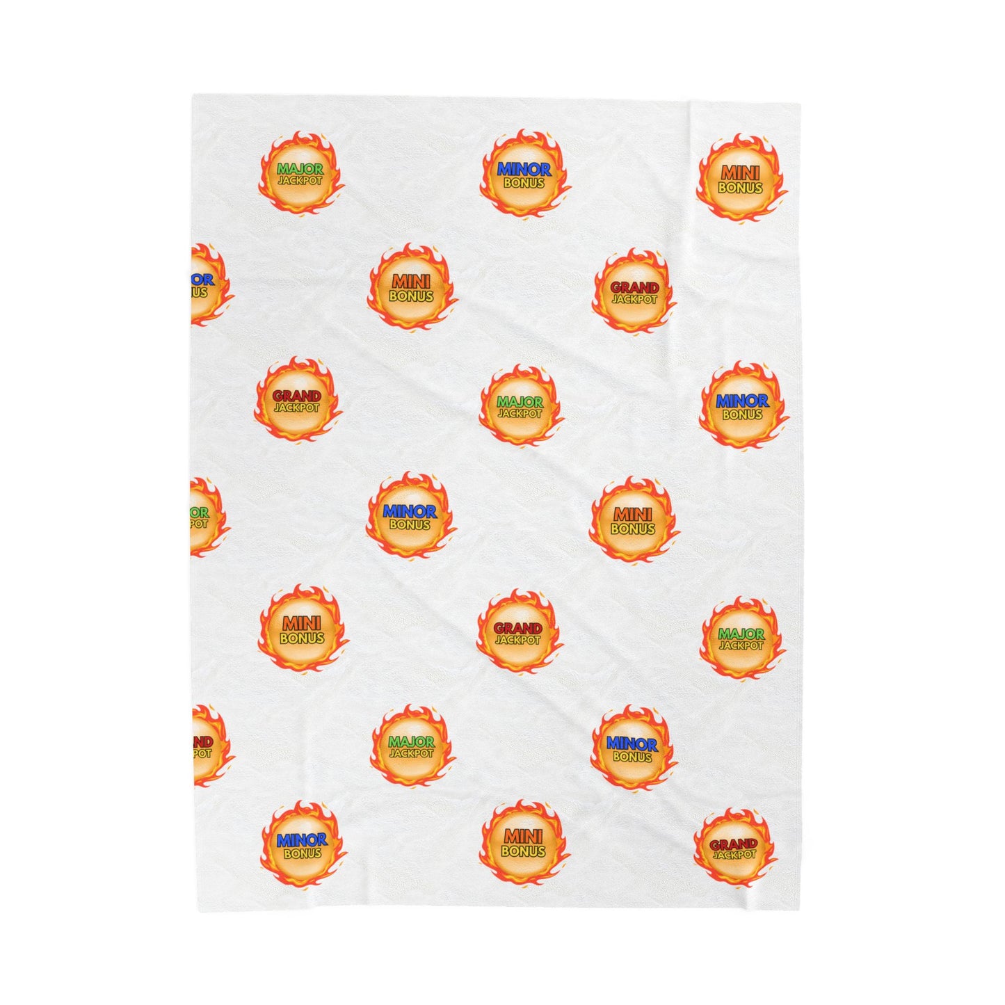 "Grand, Major, Minor, Mini", Dragon Fireball - Velveteen Plush Blanket