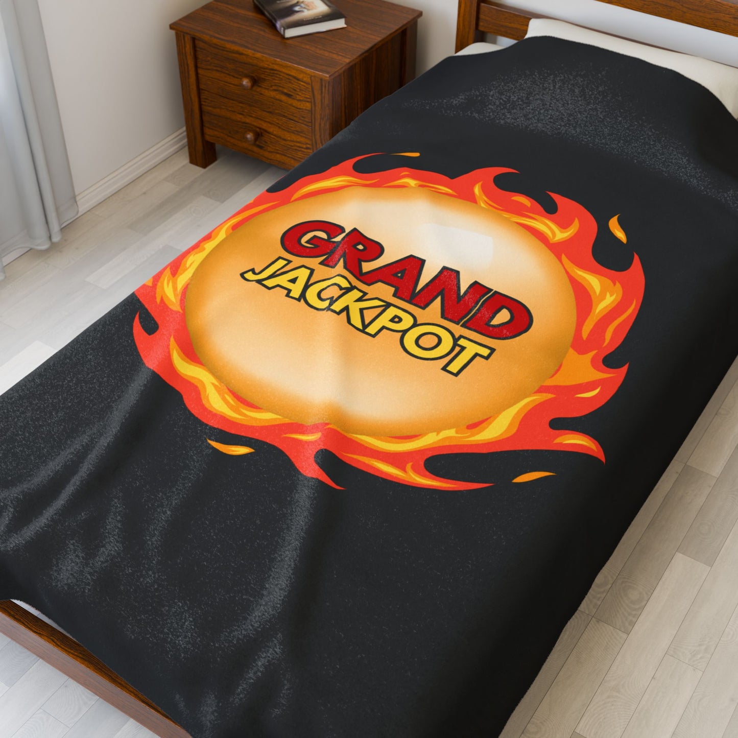 "GRAND" Jackpot Velveteen Plush Blanket
