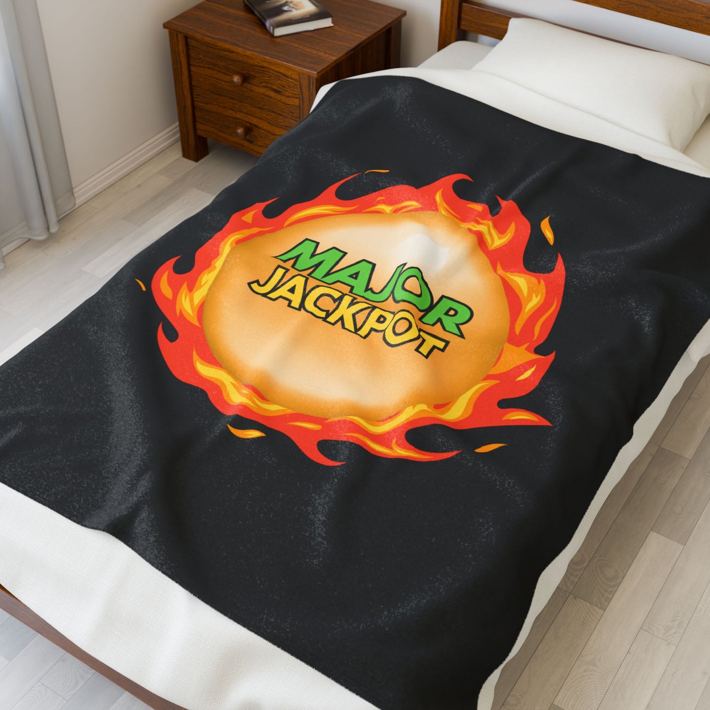 "MAJOR" Jackpot Velveteen Plush Blanket