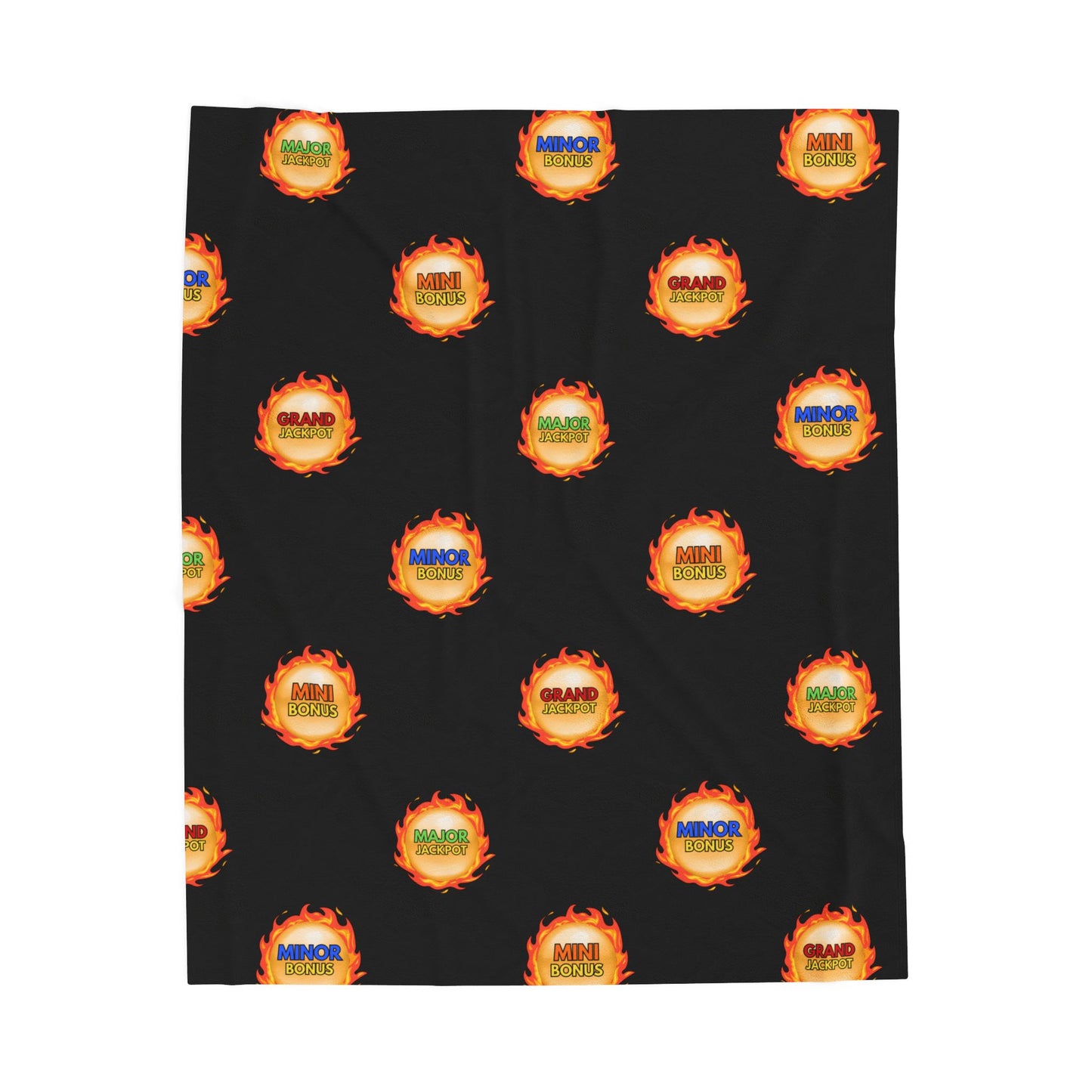 "Grand, Major, Minor, Mini", Dragon Fireball - Velveteen Plush Blanket