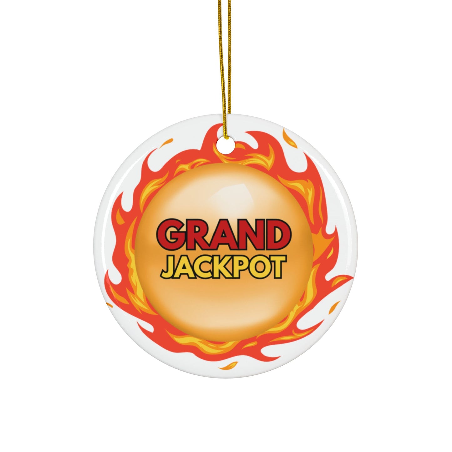 "GRAND" Jackpot Ceramic Ornament — (1pc, 3pc, 5pc, 10pc)