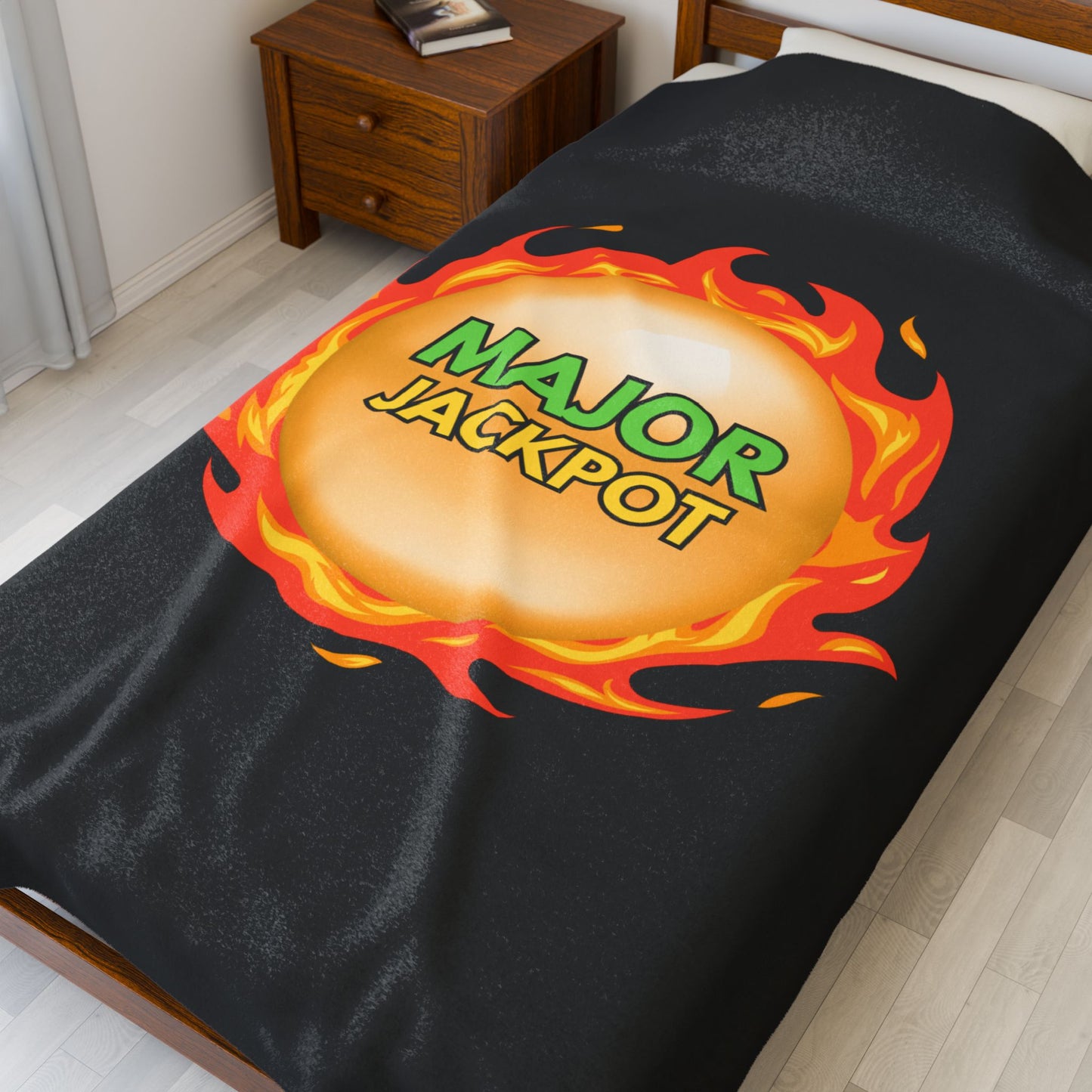 "MAJOR" Jackpot Velveteen Plush Blanket
