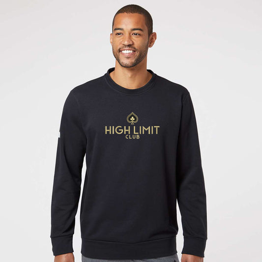 High Limit Club, Embroidered Full Chest, Sweatshirt, Adidas Crew Neck Pullover