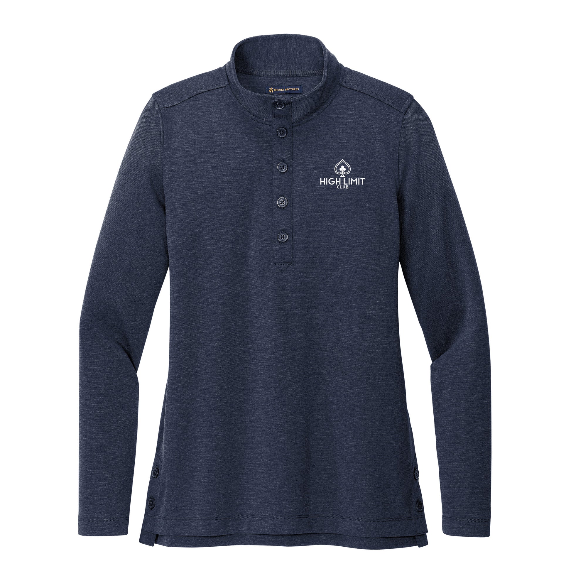 High Limit Club, Women’s Mid-Layer Stretch 1/2-Button - Navy