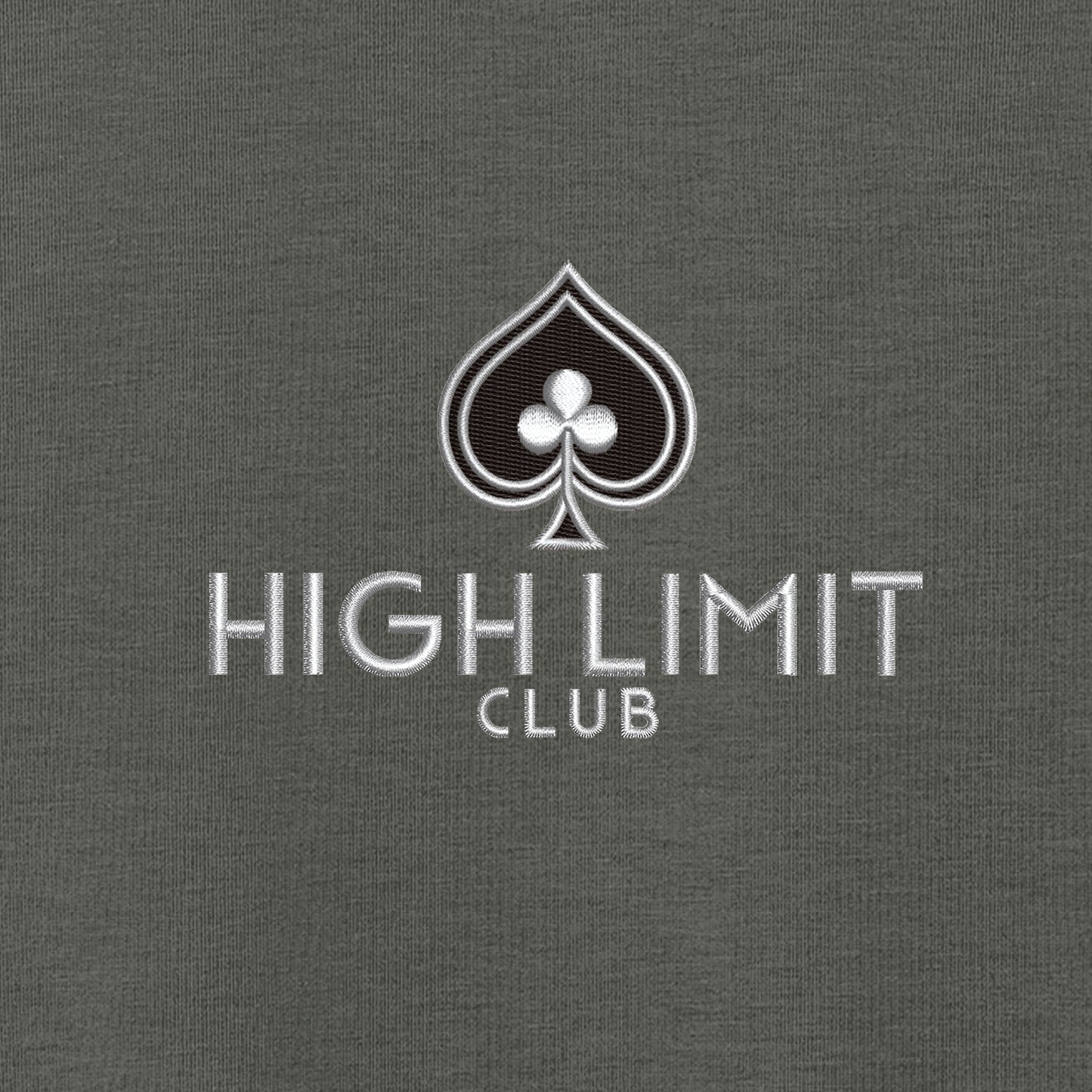 High Limit Club, Double-Knit 1/4-Zip Sweater- Grey