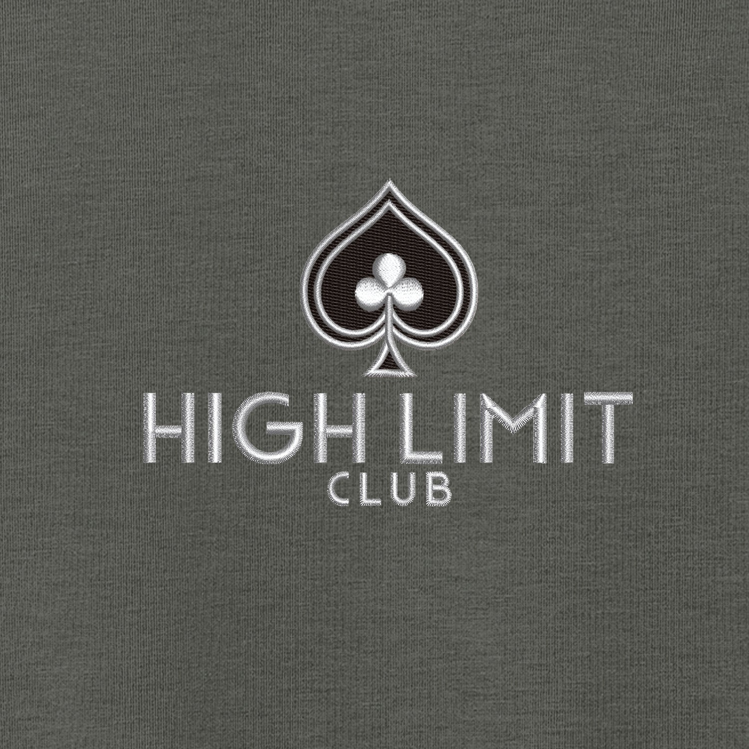 High Limit Club, Double-Knit 1/4-Zip Sweater- Grey